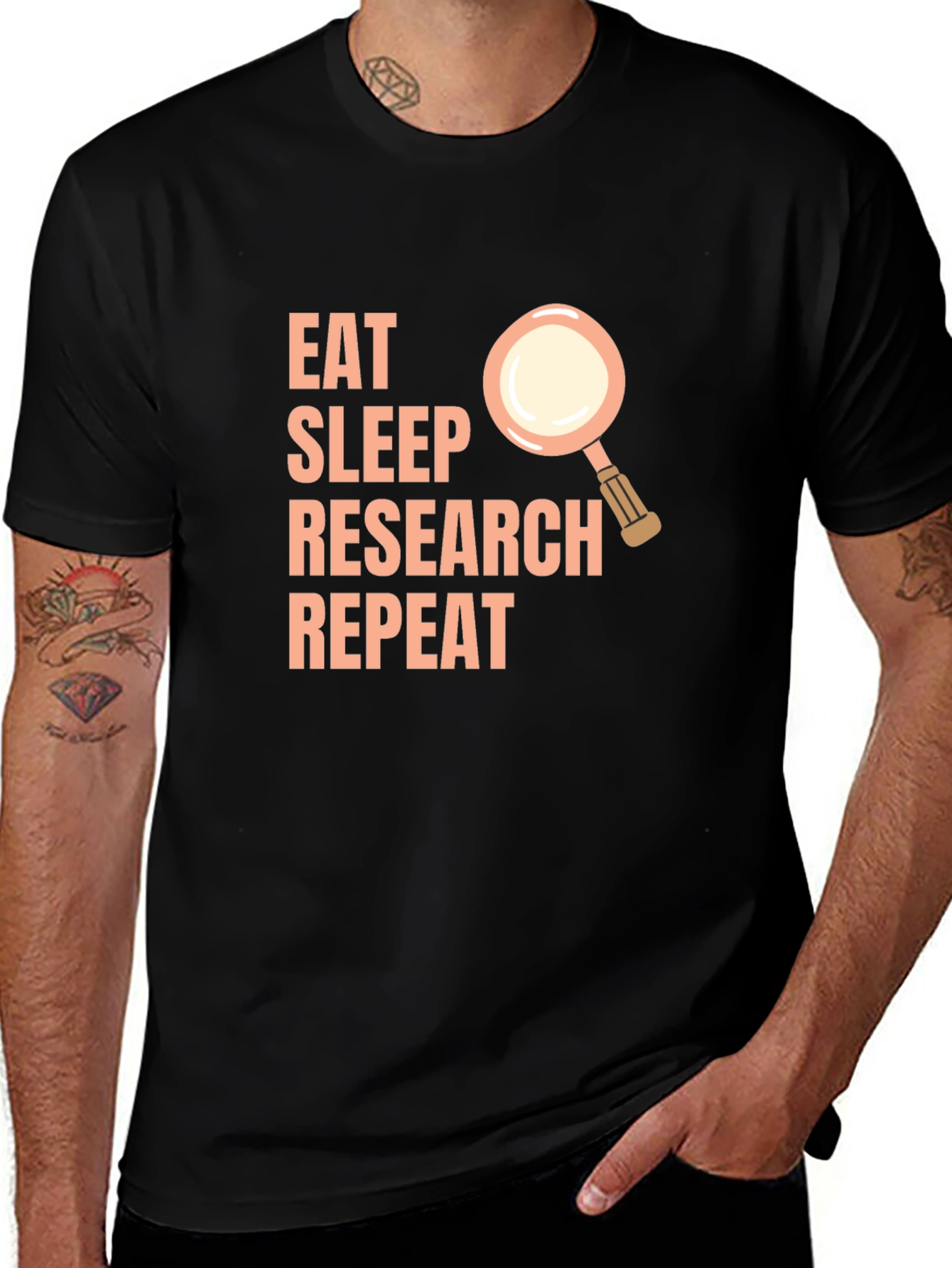 Eat Sleep Research Repeat T-Shirt