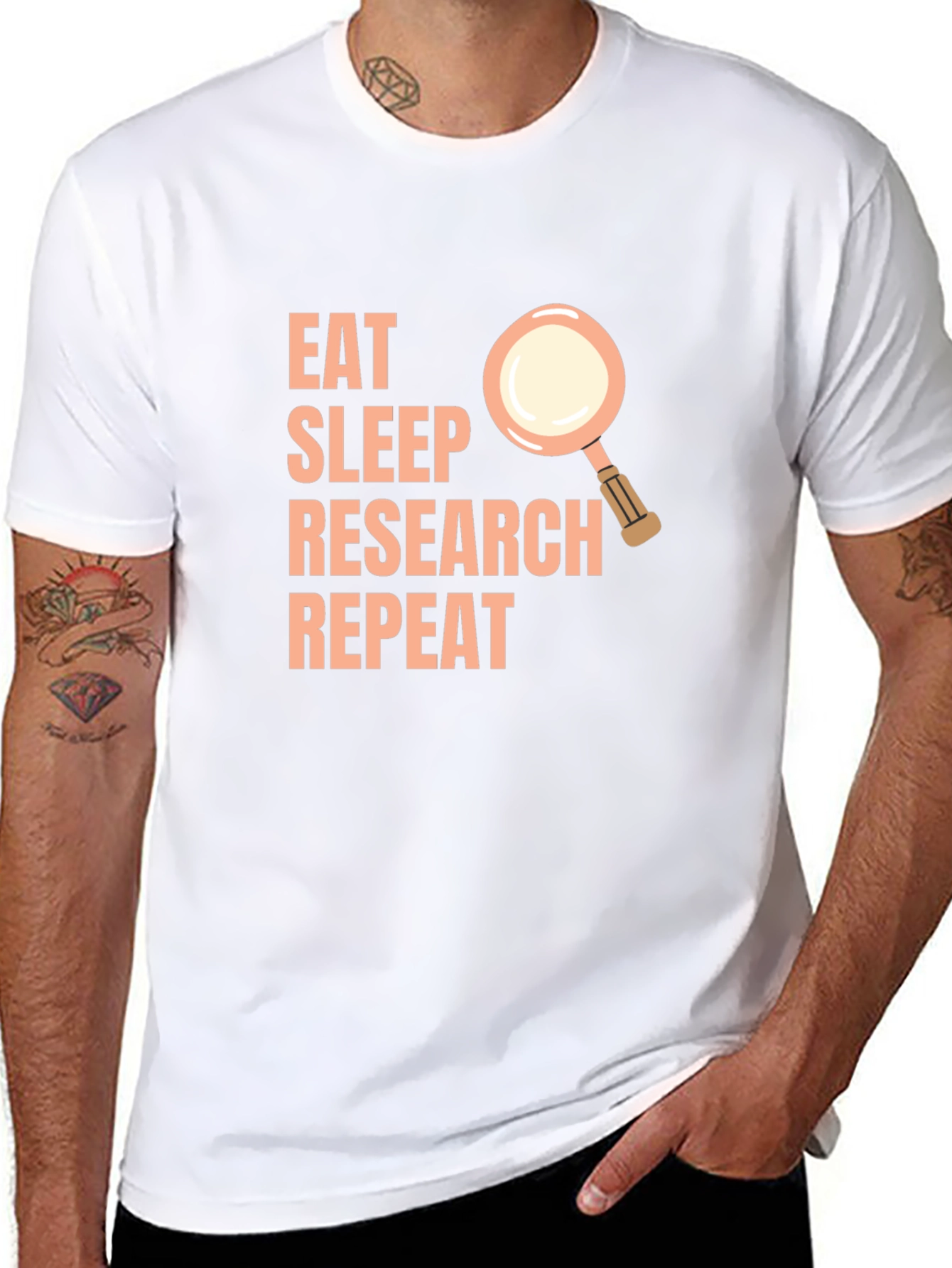 Eat Sleep Research Repeat T-Shirt