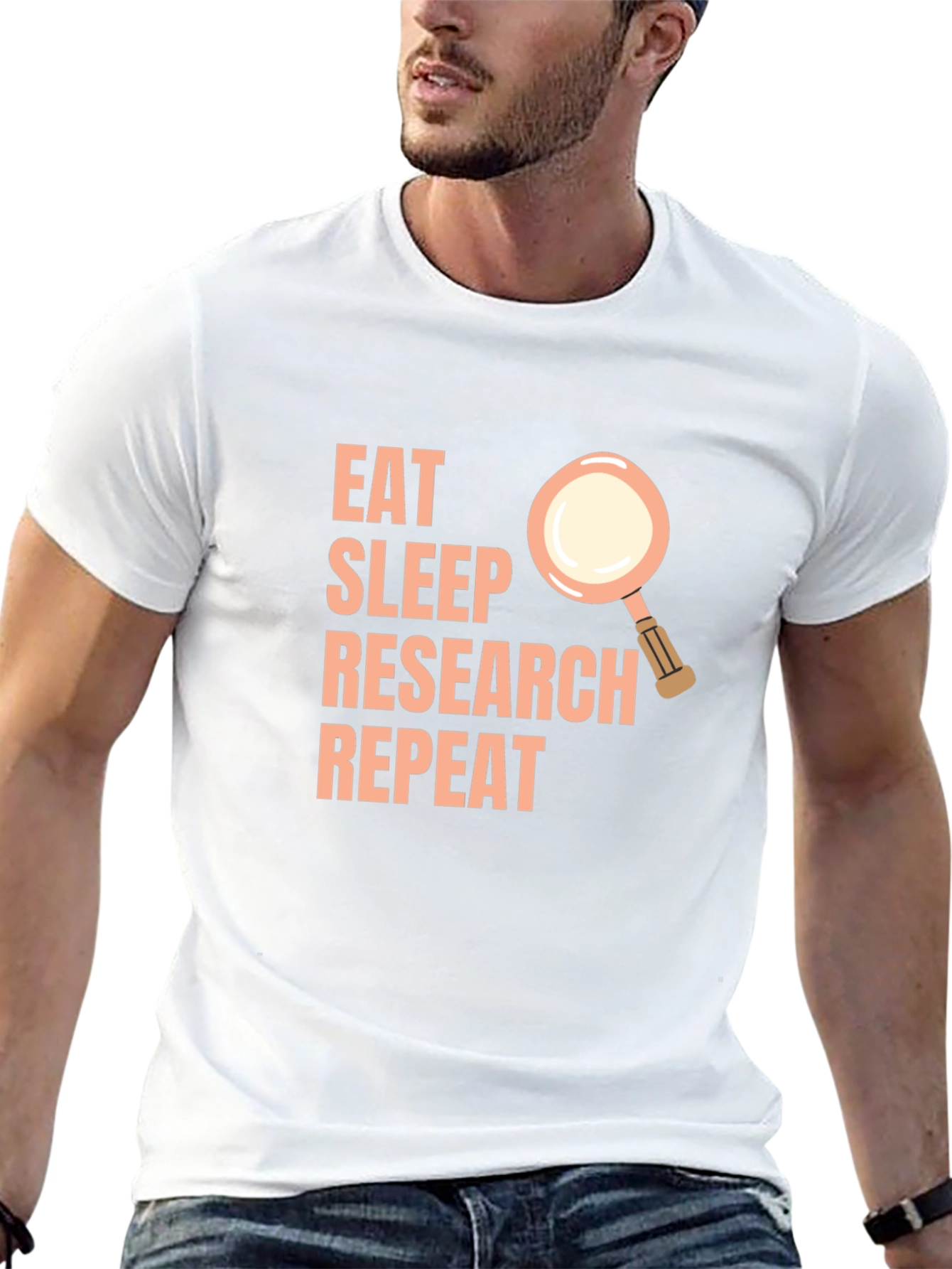 Eat Sleep Research Repeat T-Shirt