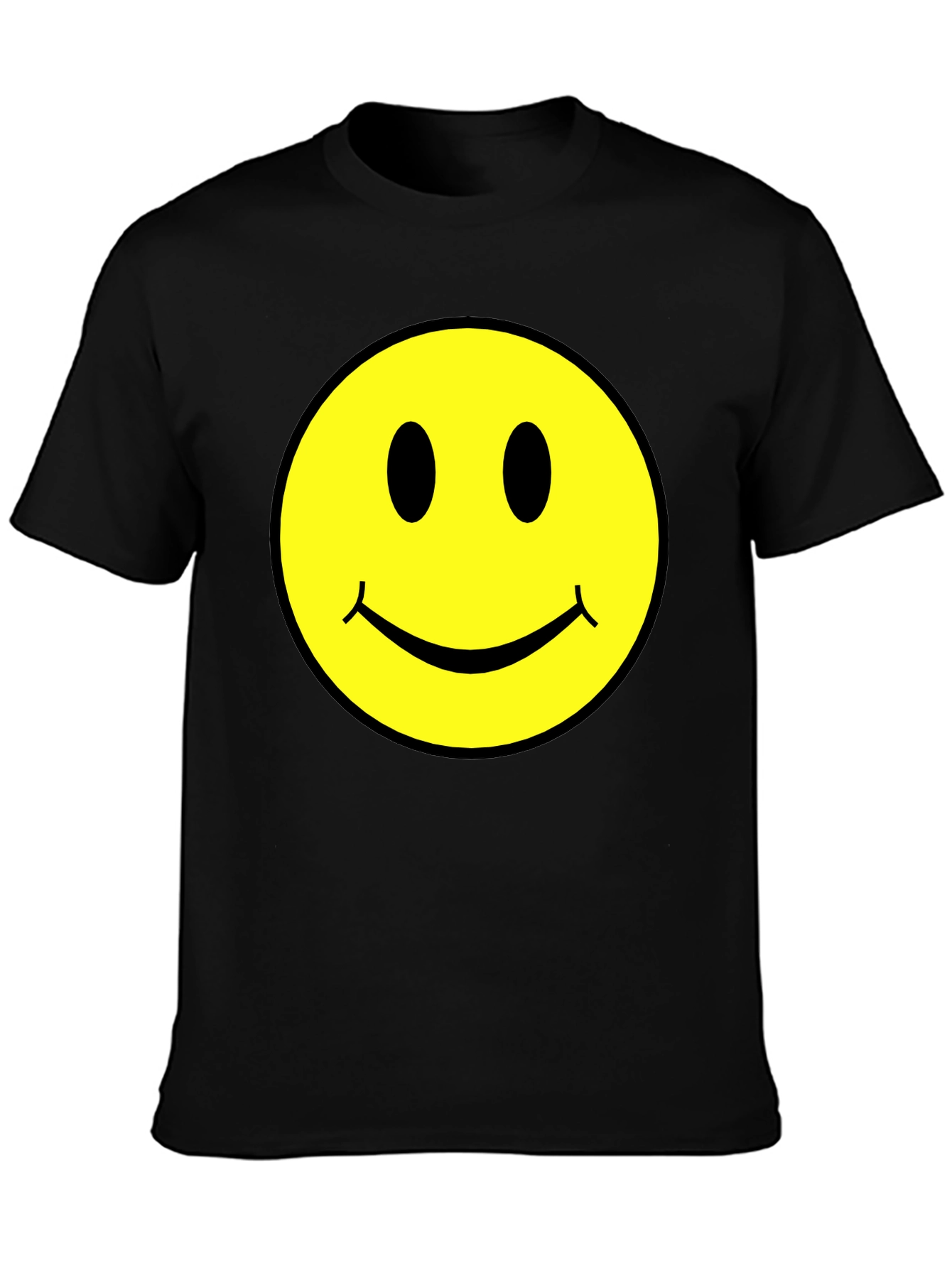 Smiley Face Graphic Tee - Classic Retro Design