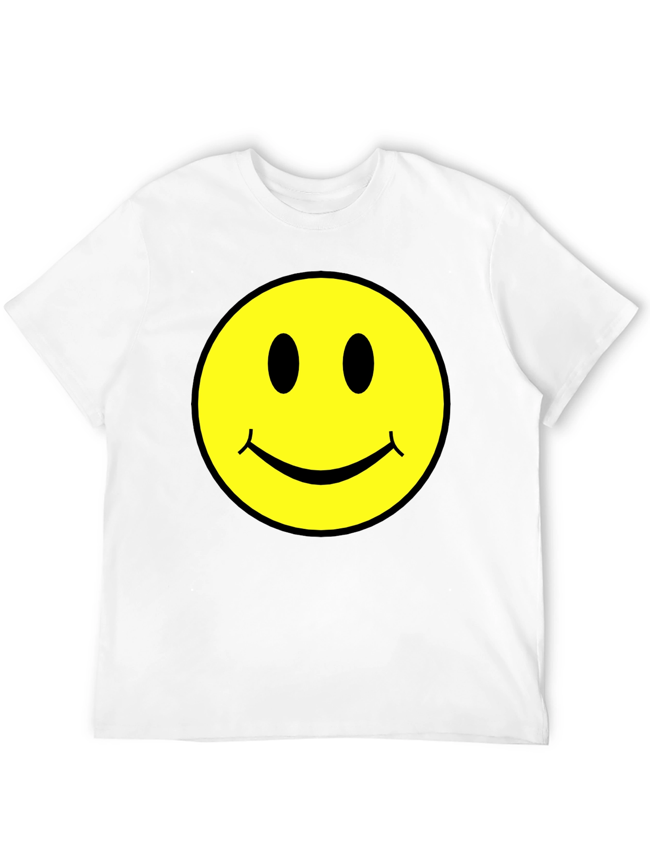 Smiley Face Graphic Tee - Classic Retro Design