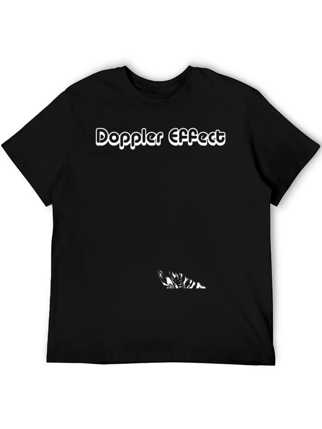 Doppler Effect Black Graphic T-Shirt