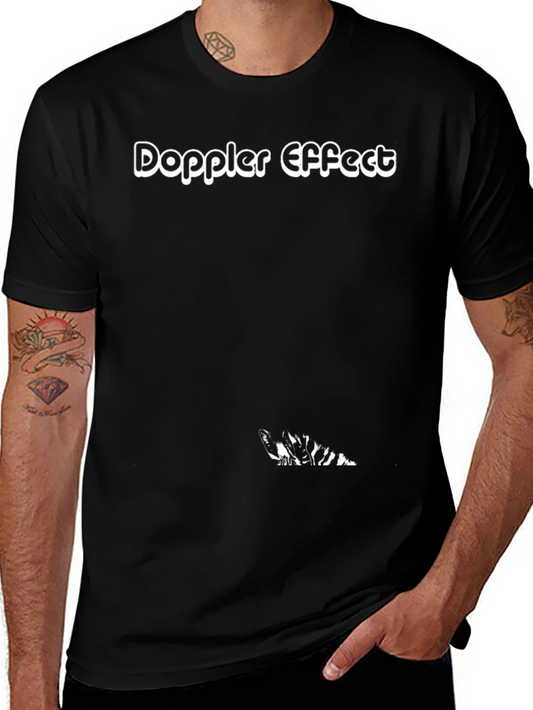 Doppler Effect Black Graphic T-Shirt