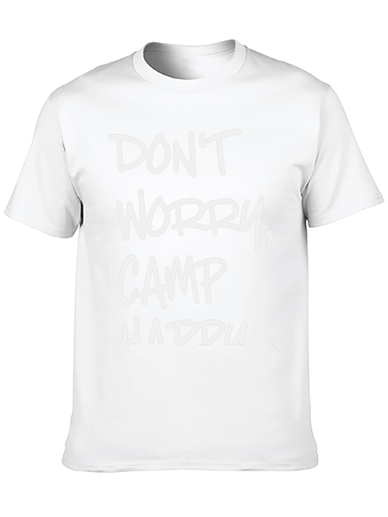 Dont Worry Camp HADDIA Black Tee