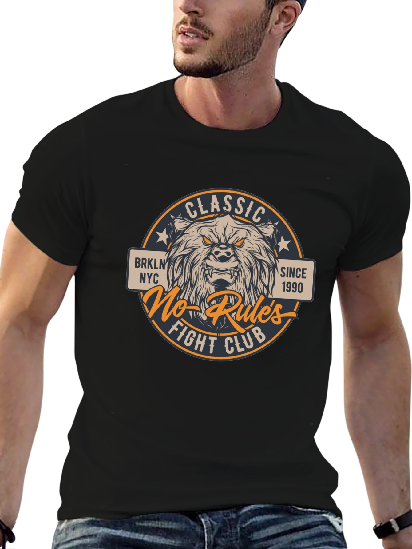 Classic No-Rules Fight Club Bear T-Shirt