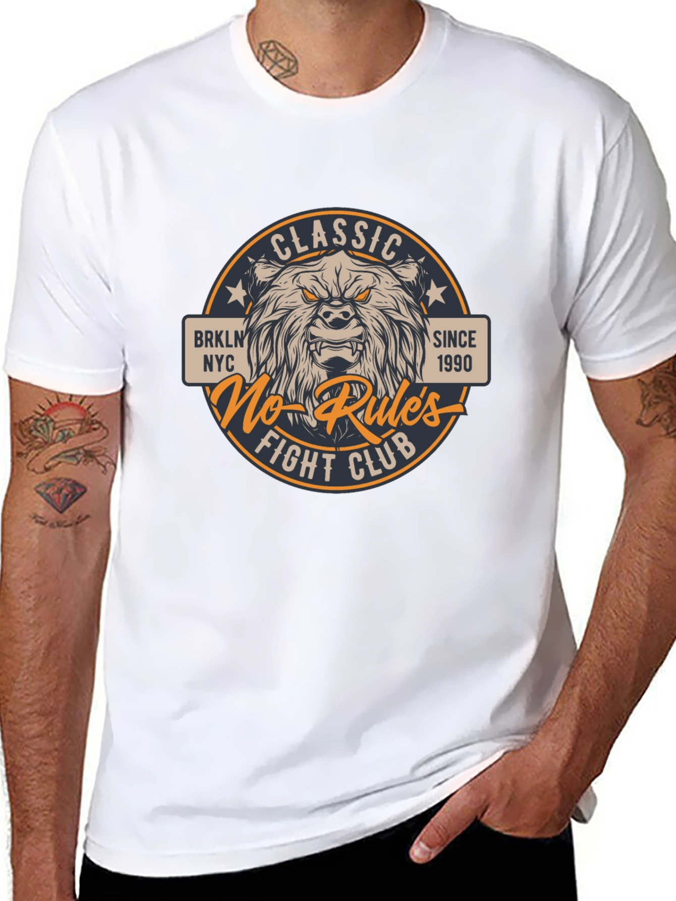 Classic No-Rules Fight Club Bear T-Shirt
