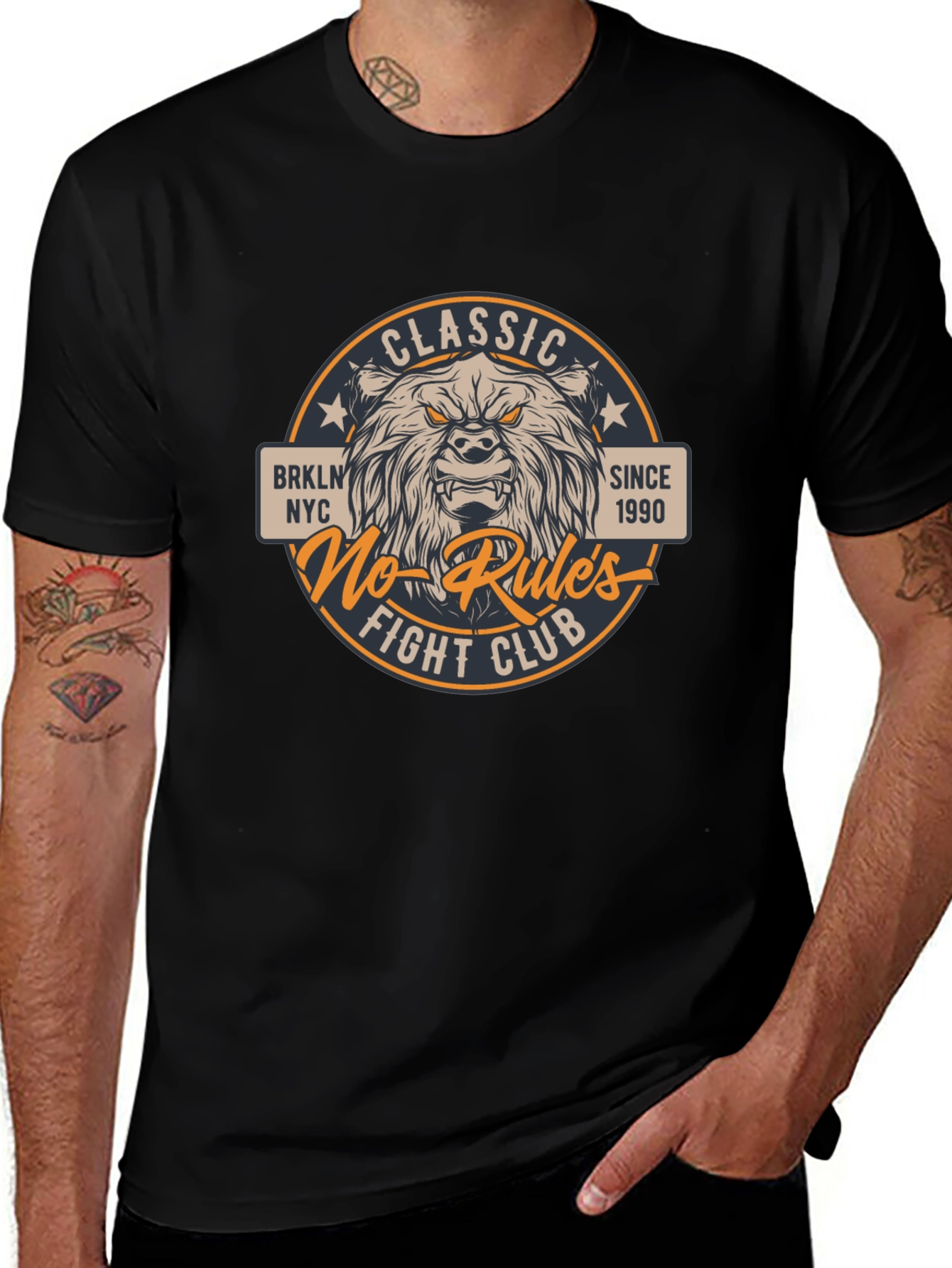 Classic No-Rules Fight Club Bear T-Shirt