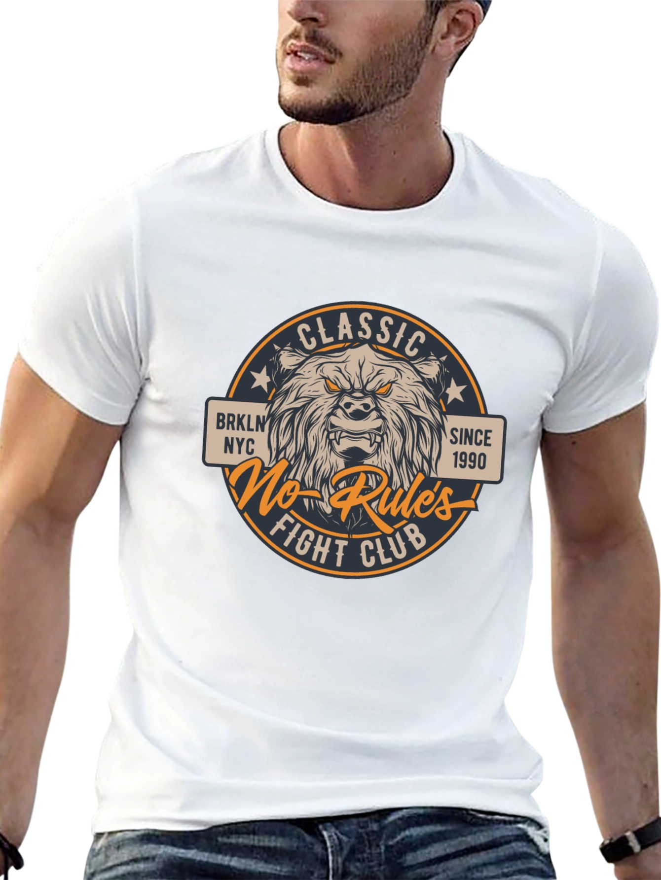 Classic No-Rules Fight Club Bear T-Shirt