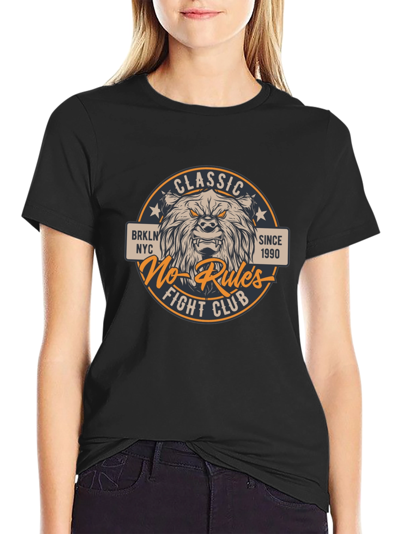 Classic No-Rules Fight Club Bear T-Shirt