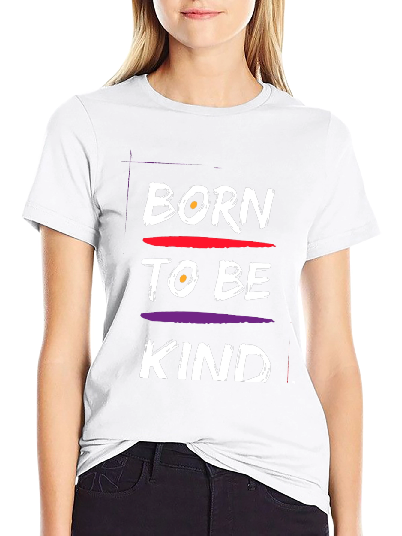 Born To Be Kind Black Graphic Tee