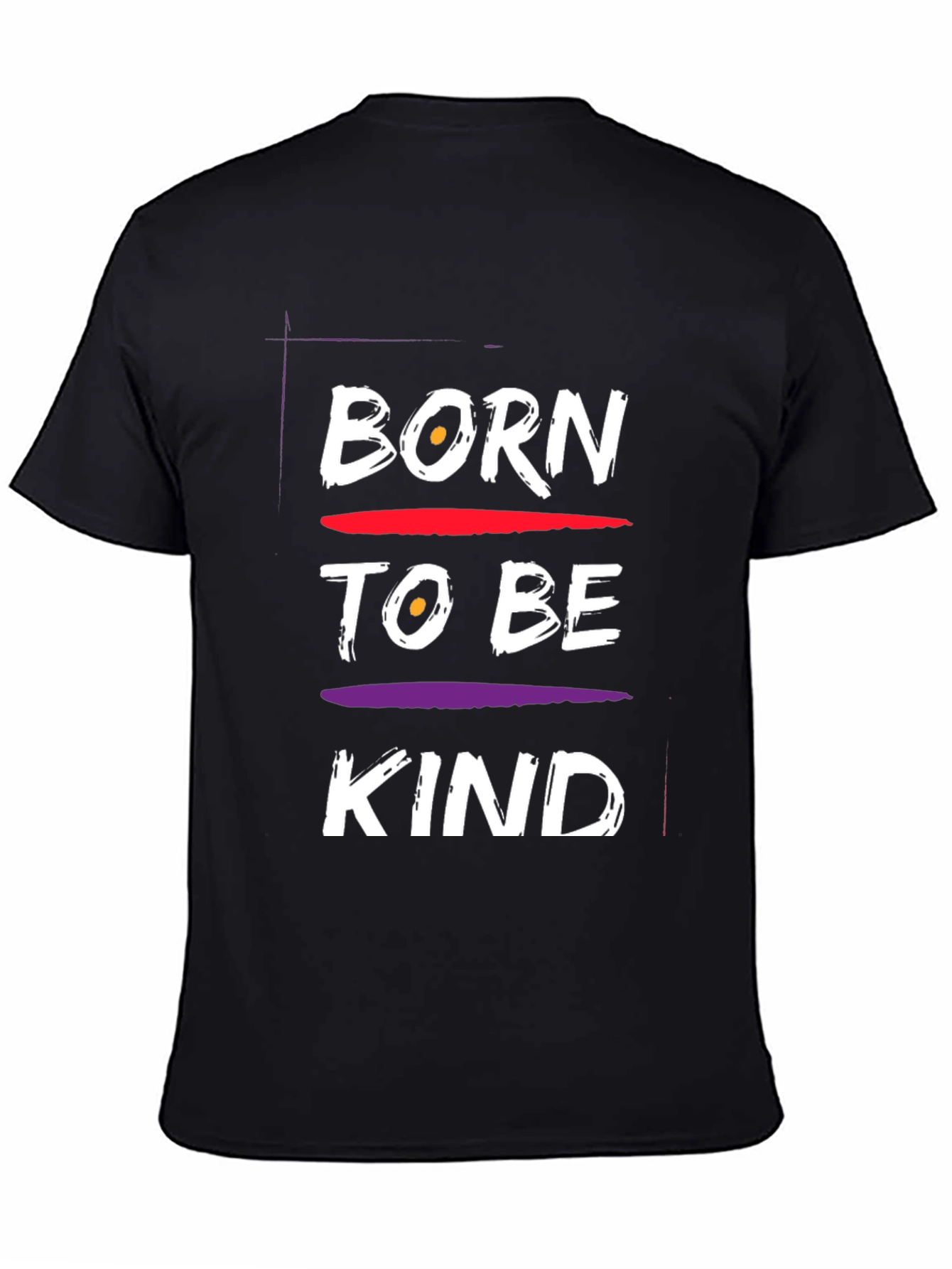 Born To Be Kind Black Graphic Tee