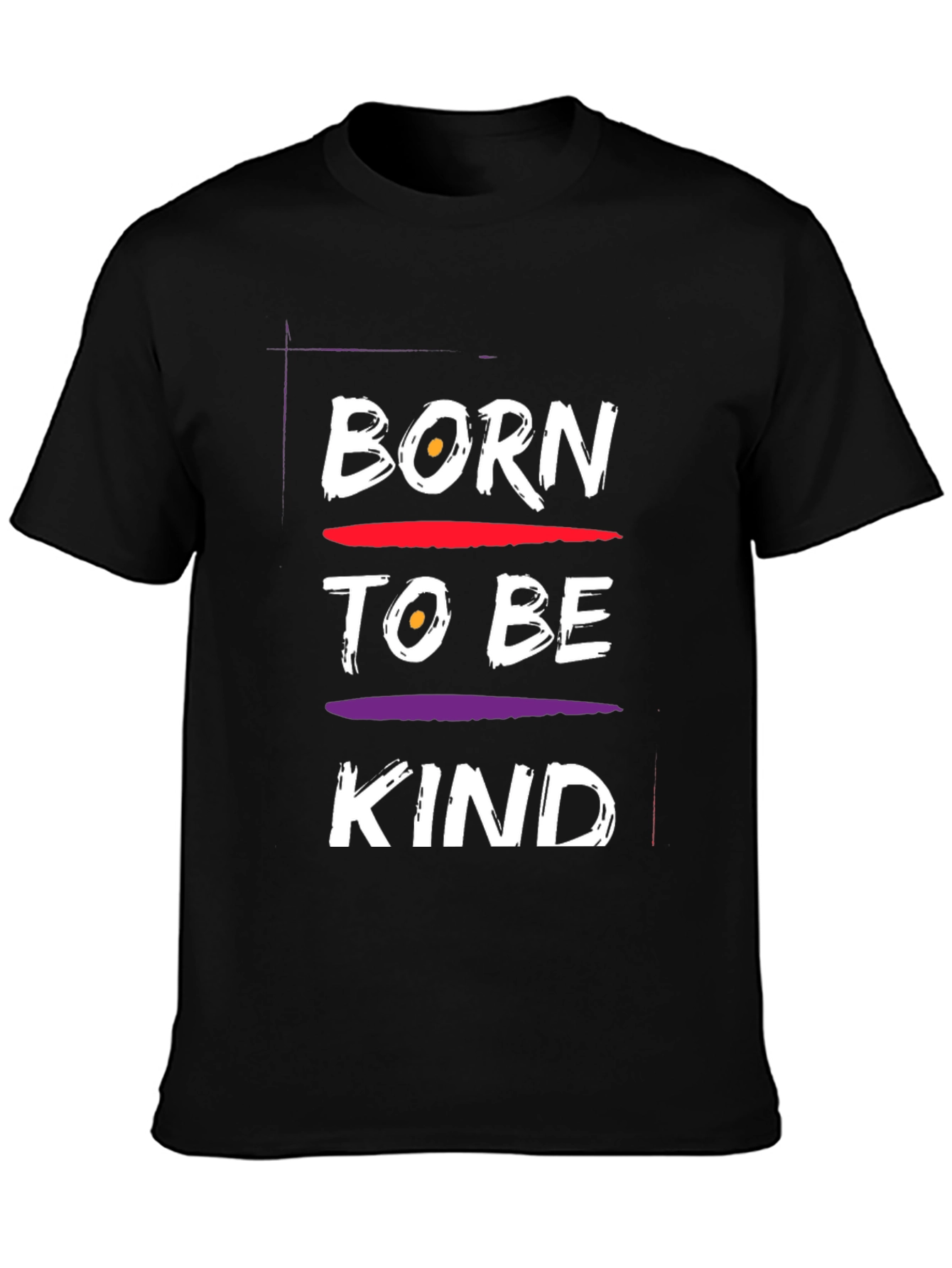 Born To Be Kind Black Graphic Tee