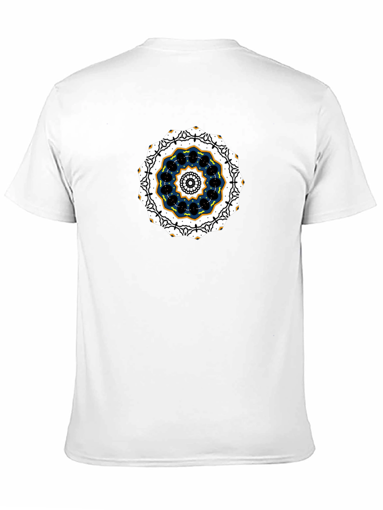 Black Tee with Mandala Graphic