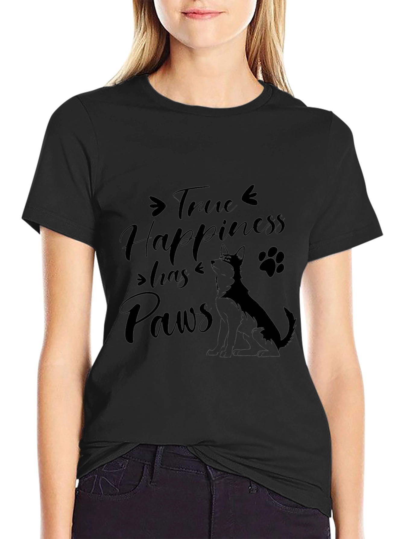 True Happiness Has Paws T-Shirt