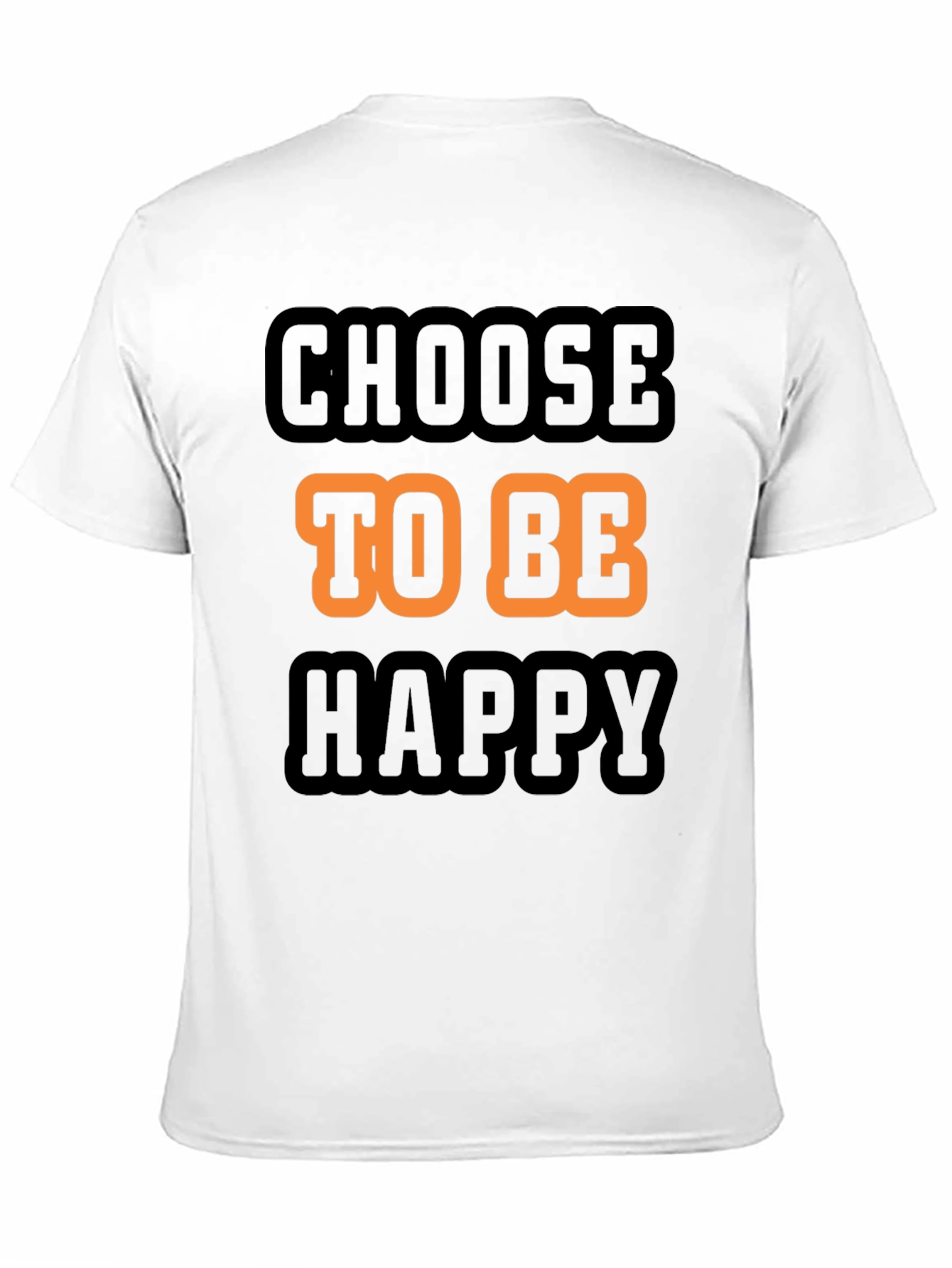 Choose to be Happy Graphic T-Shirt - Black