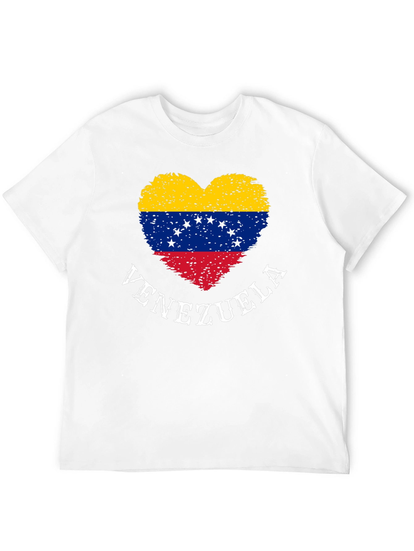 Venezuela Flag Heart Graphic T-Shirt