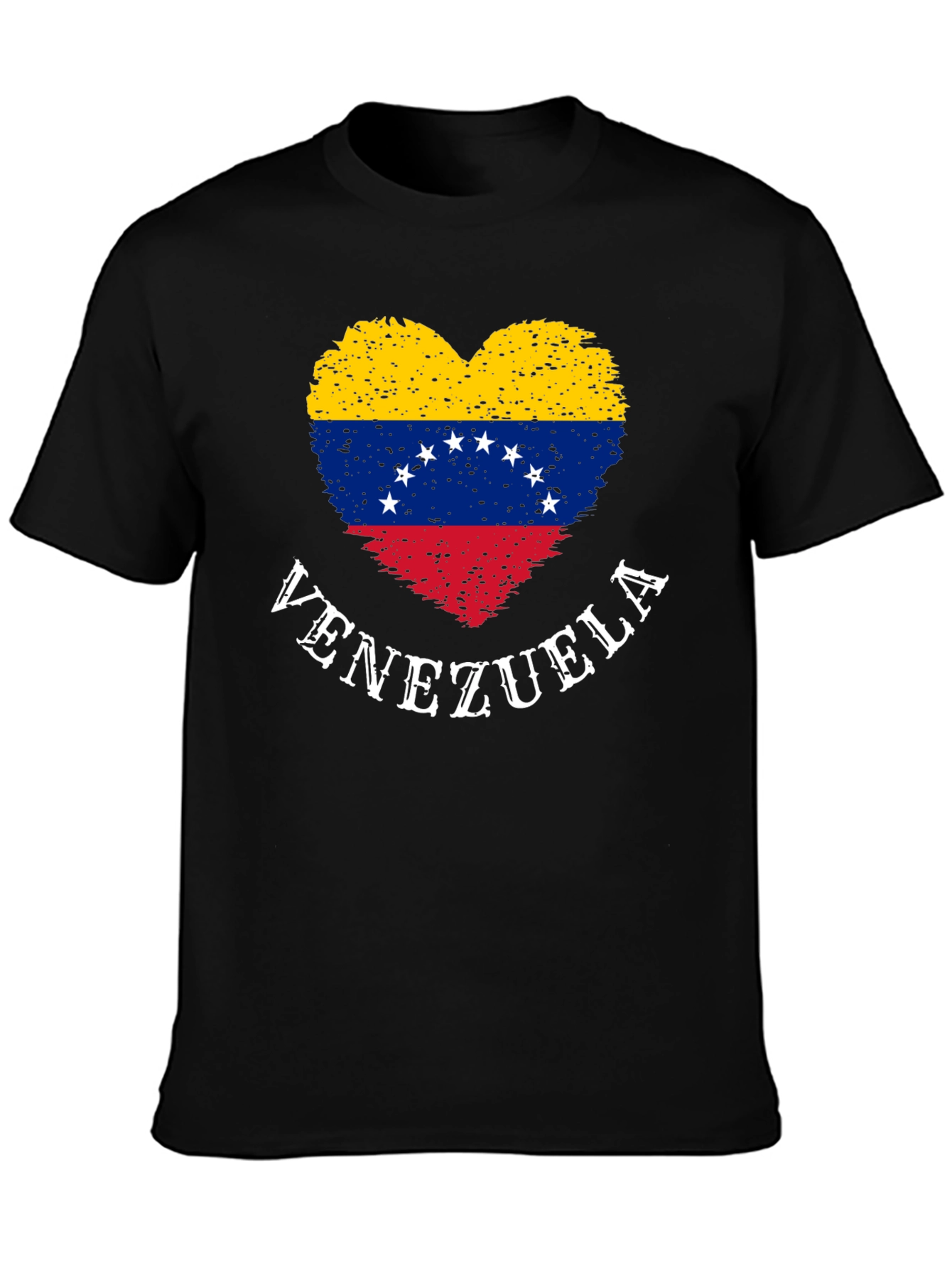 Venezuela Flag Heart Graphic T-Shirt