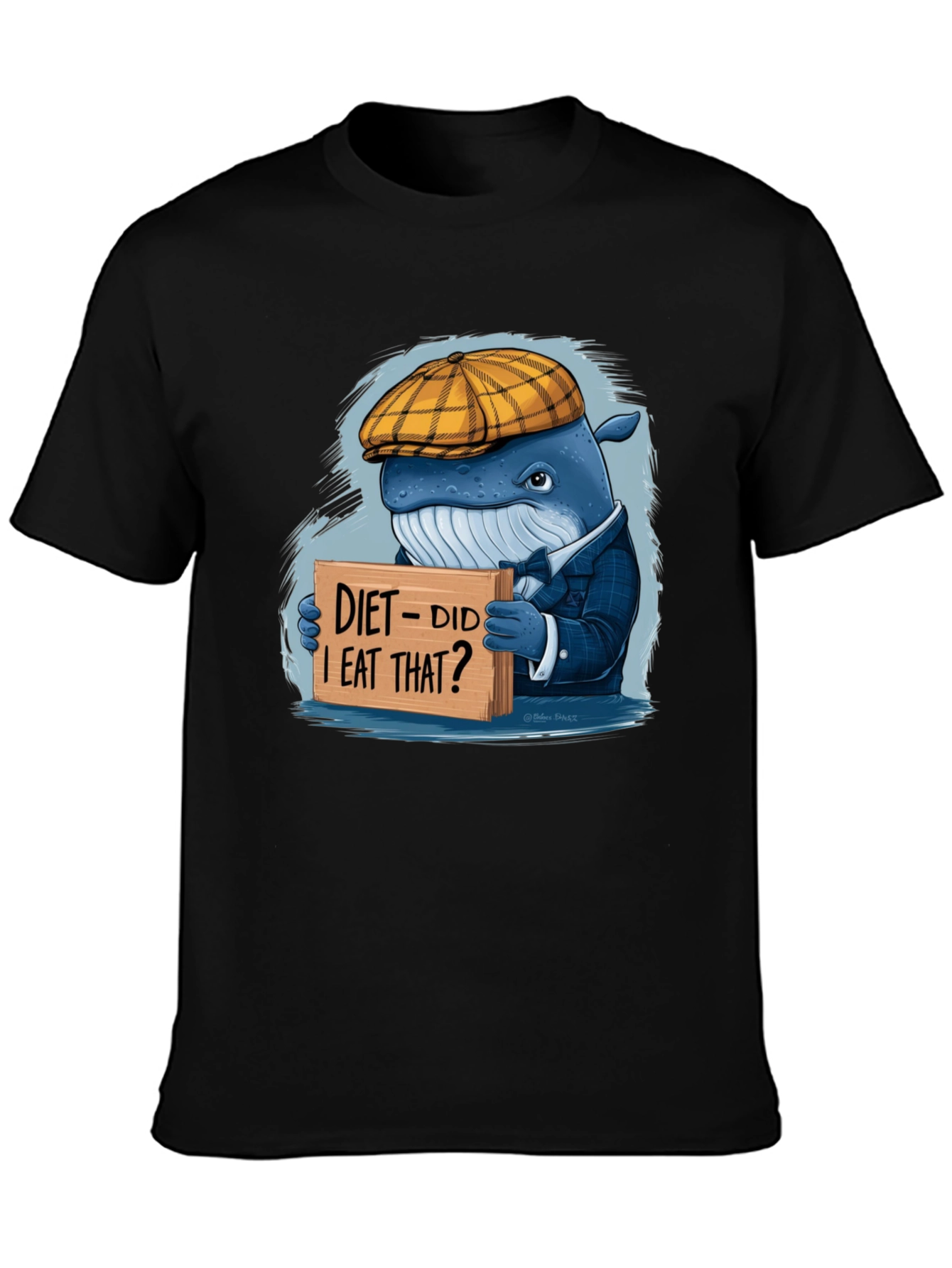 Diet Whale T-Shirt: Funny Marine Life Tee
