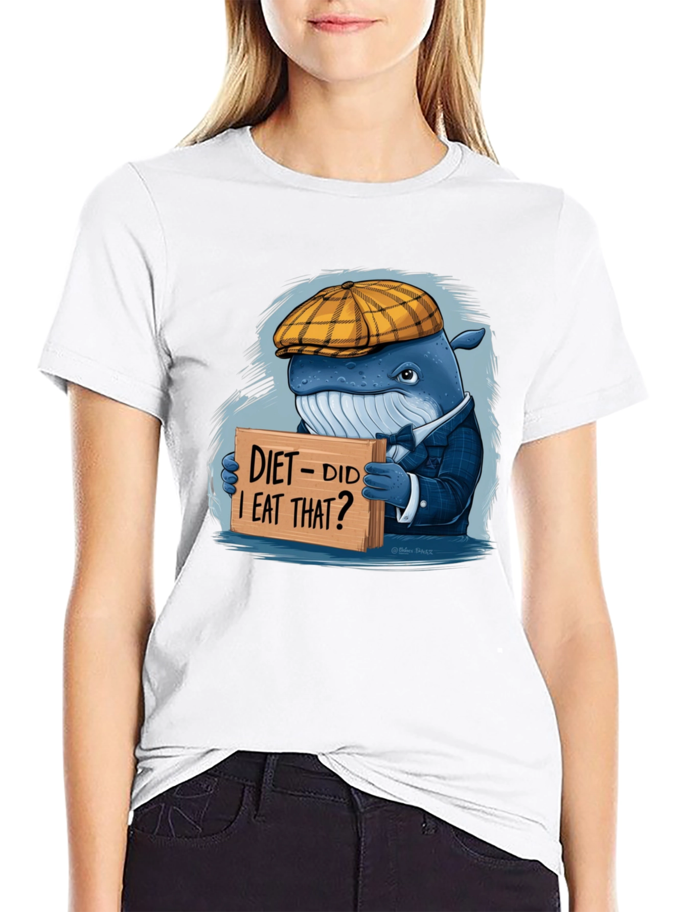 Diet Whale T-Shirt: Funny Marine Life Tee