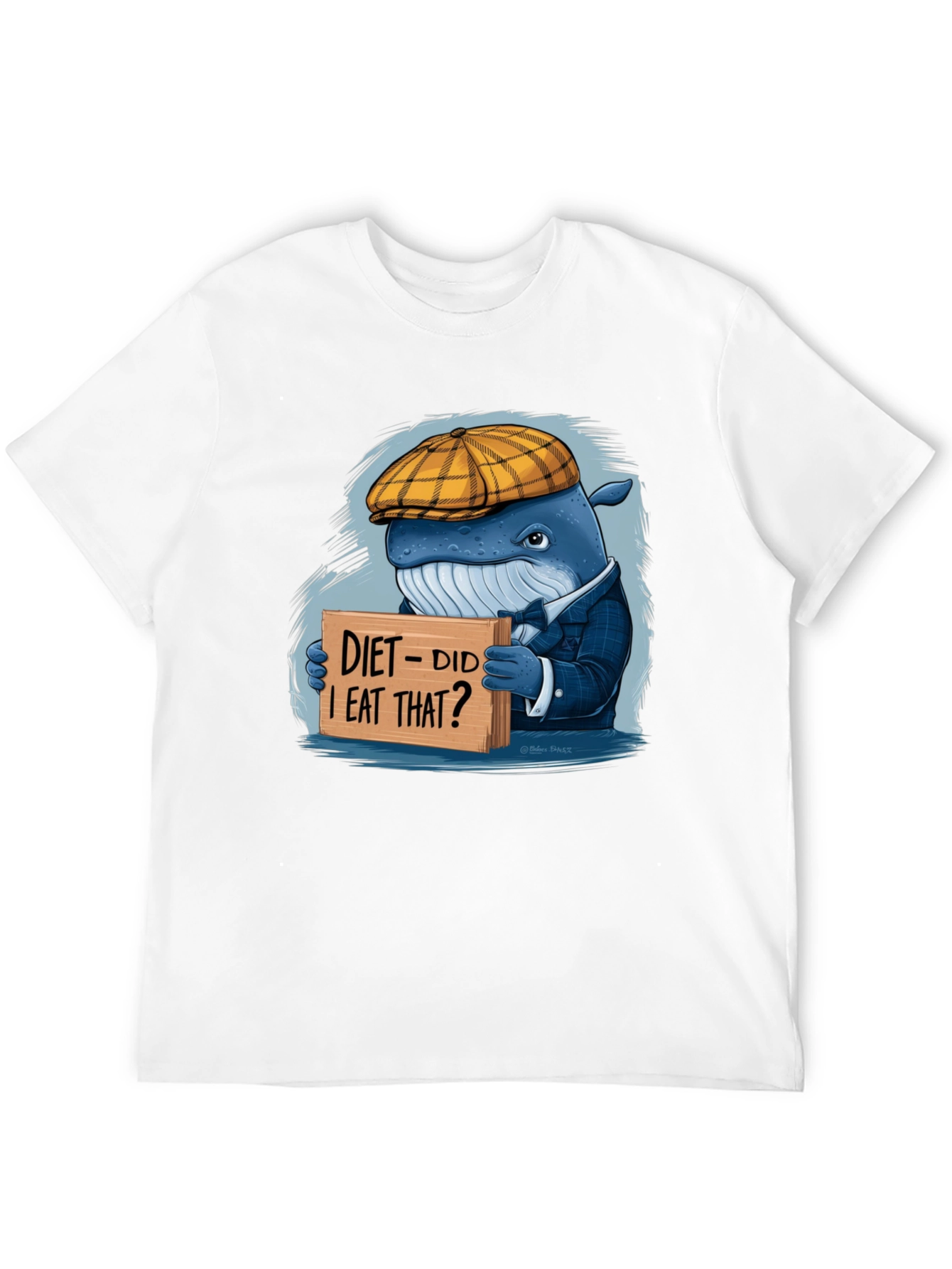 Diet Whale T-Shirt: Funny Marine Life Tee