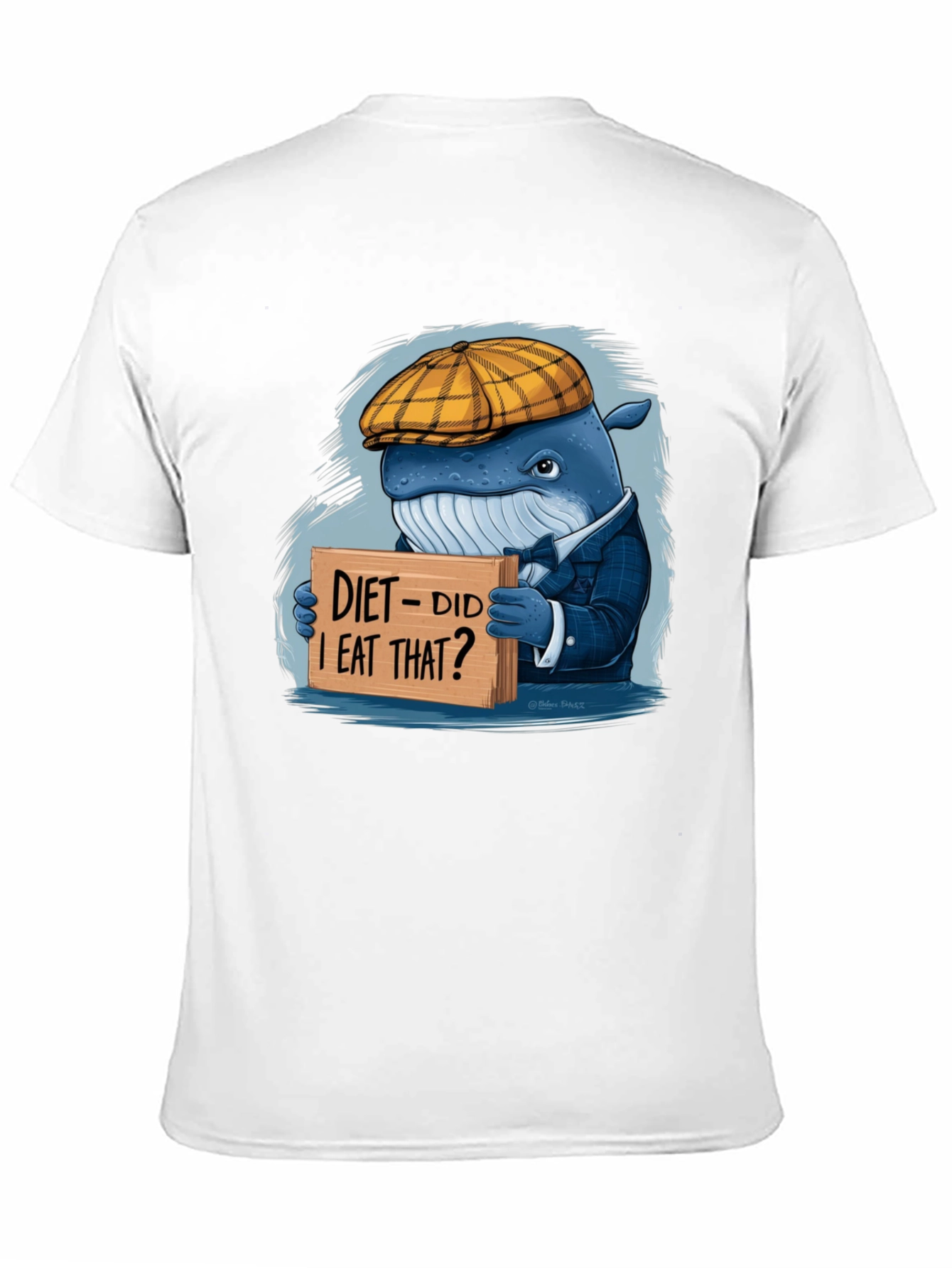 Diet Whale T-Shirt: Funny Marine Life Tee