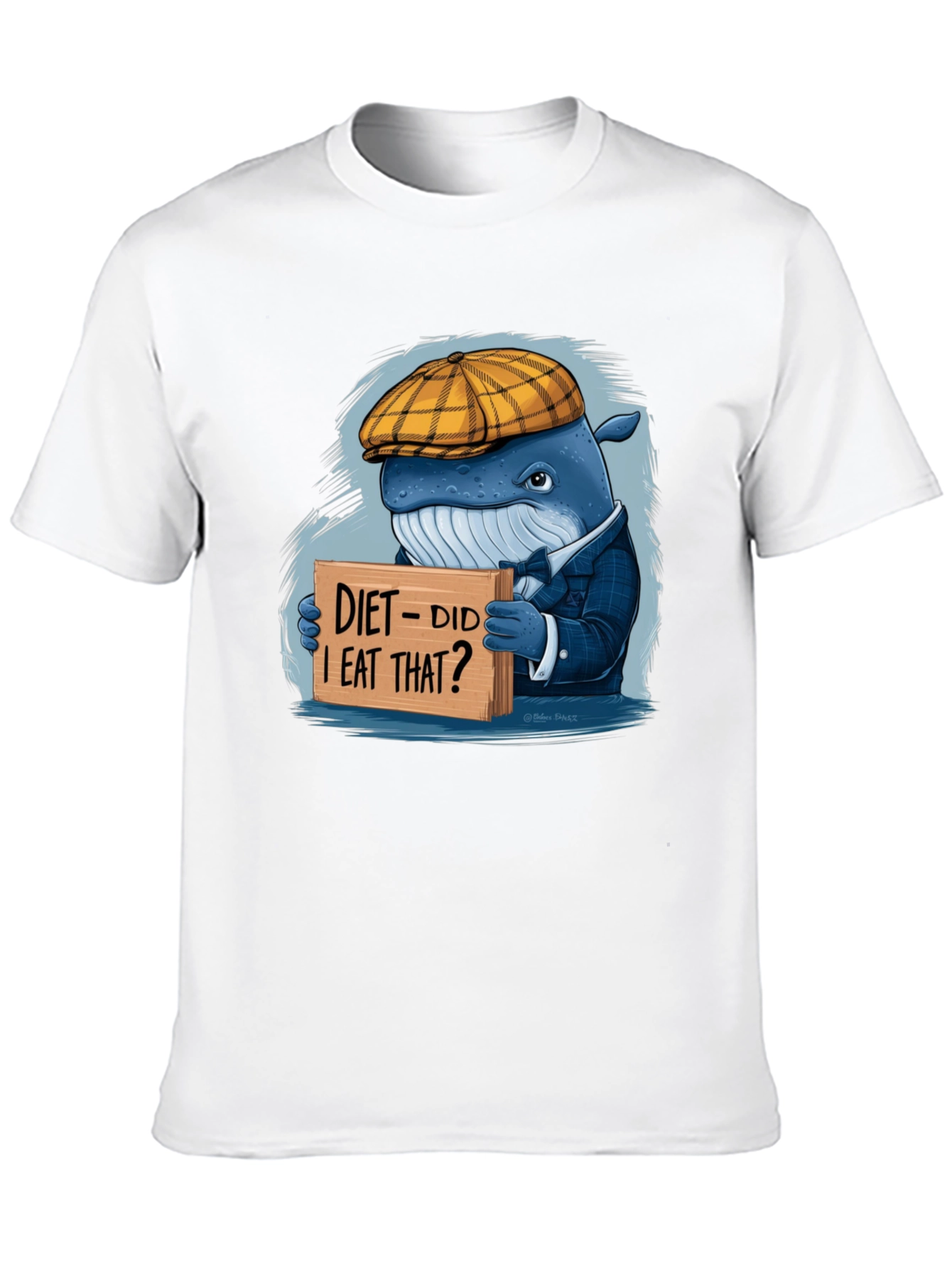 Diet Whale T-Shirt: Funny Marine Life Tee