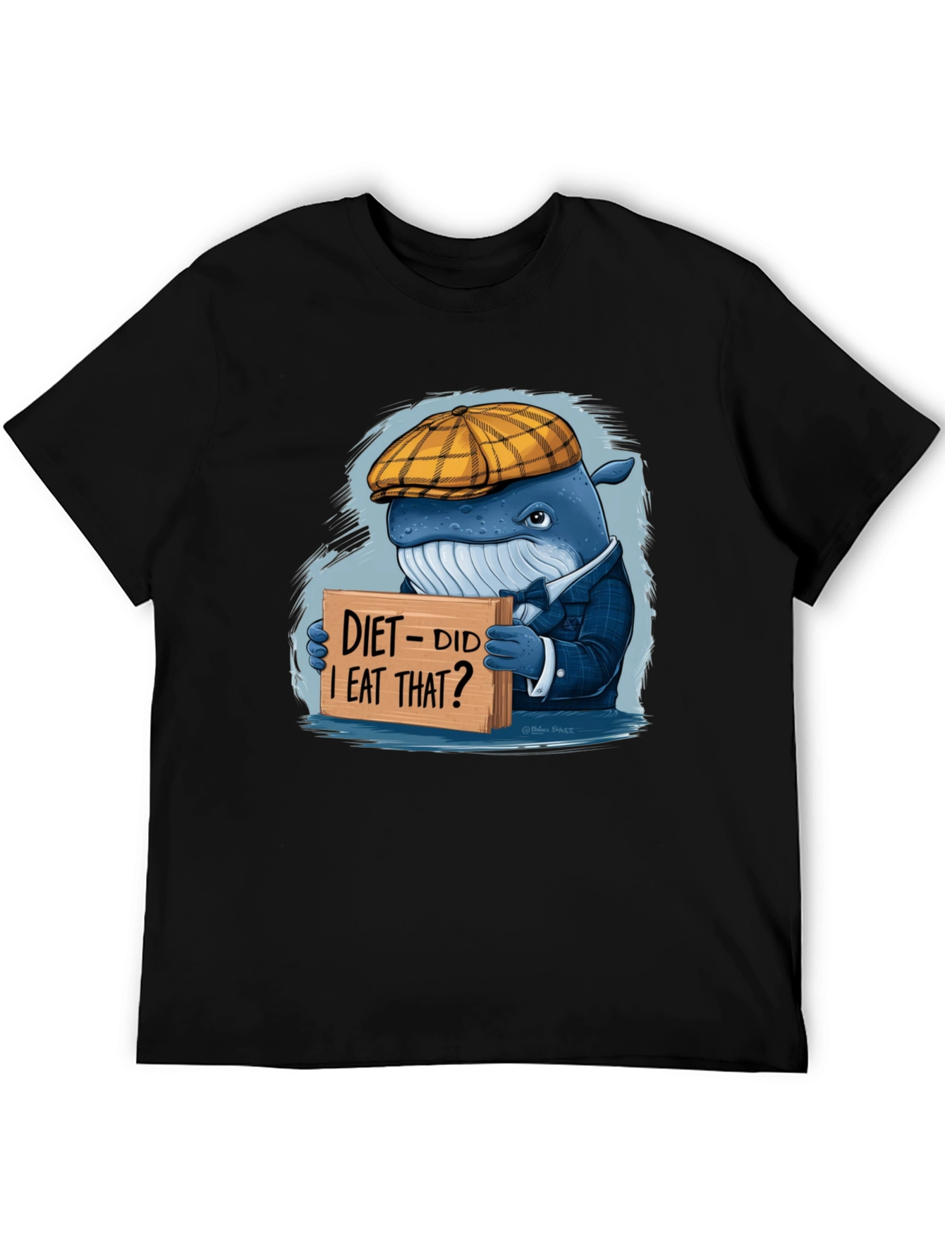 Diet Whale T-Shirt: Funny Marine Life Tee