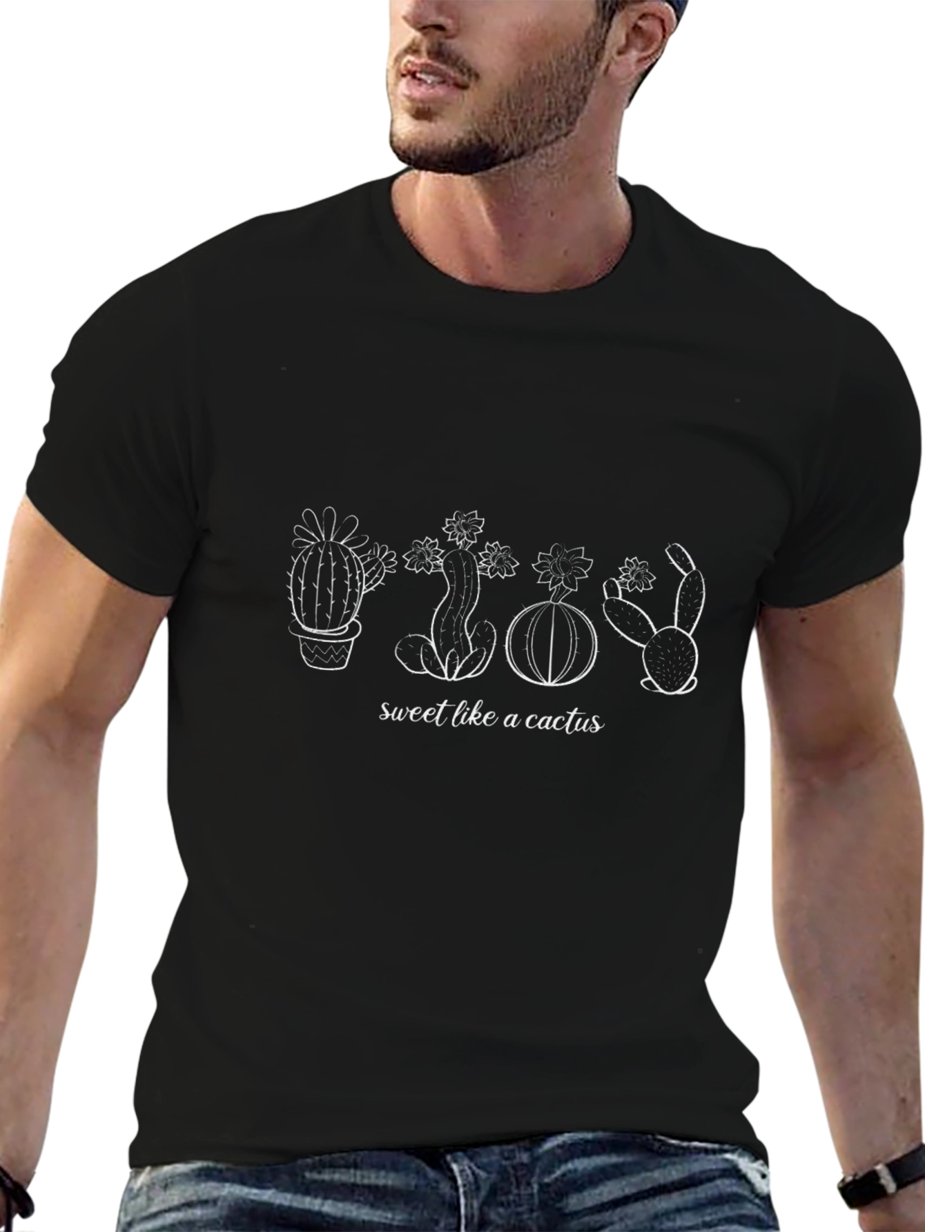 Sweet Like A Cactus Black T-Shirt
