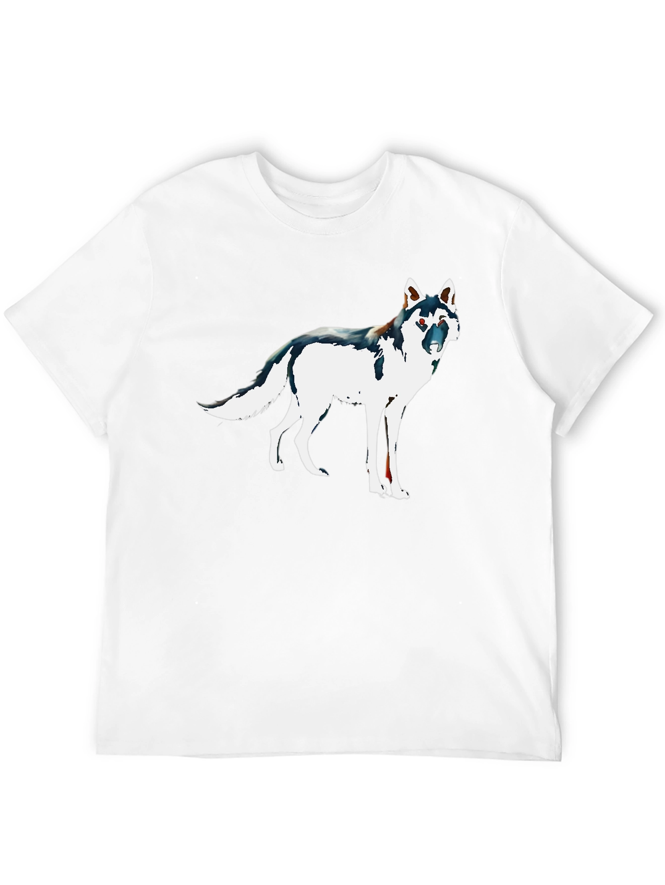 Wolf Graphic Tee - Stylish Black Cotton T-Shirt