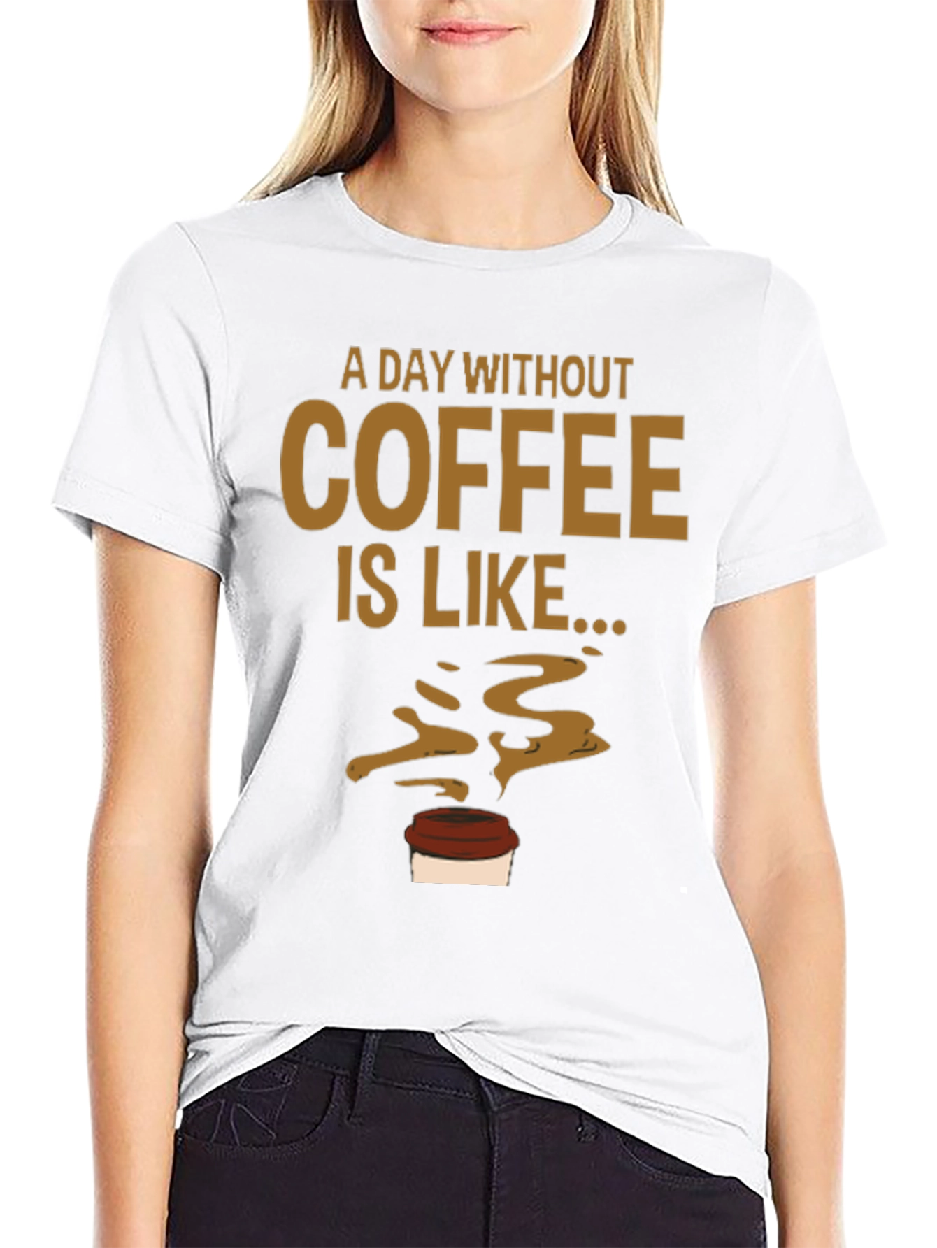 A Day Without Coffee Mens Graphic Tee