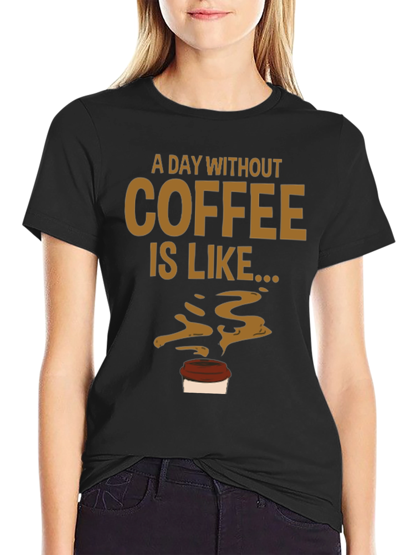 A Day Without Coffee Mens Graphic Tee