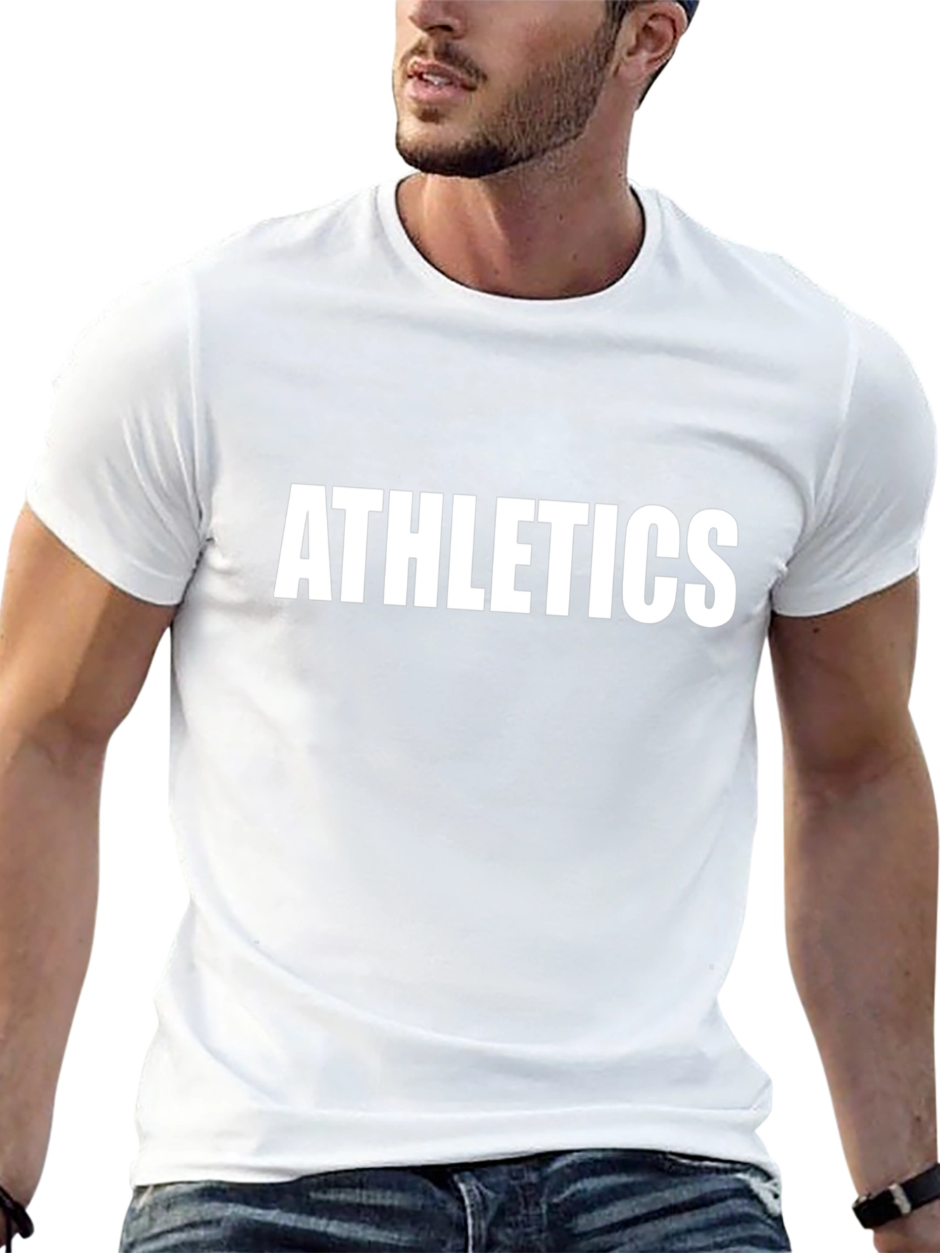 Athletics Black T-Shirt: Bold Style Everyday Comfort