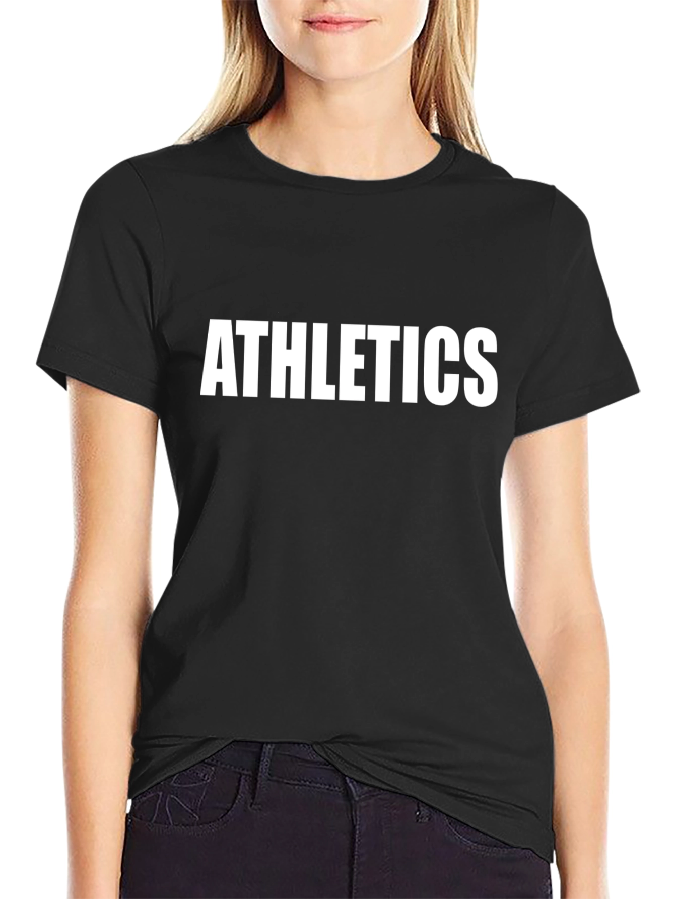 Athletics Black T-Shirt: Bold Style Everyday Comfort