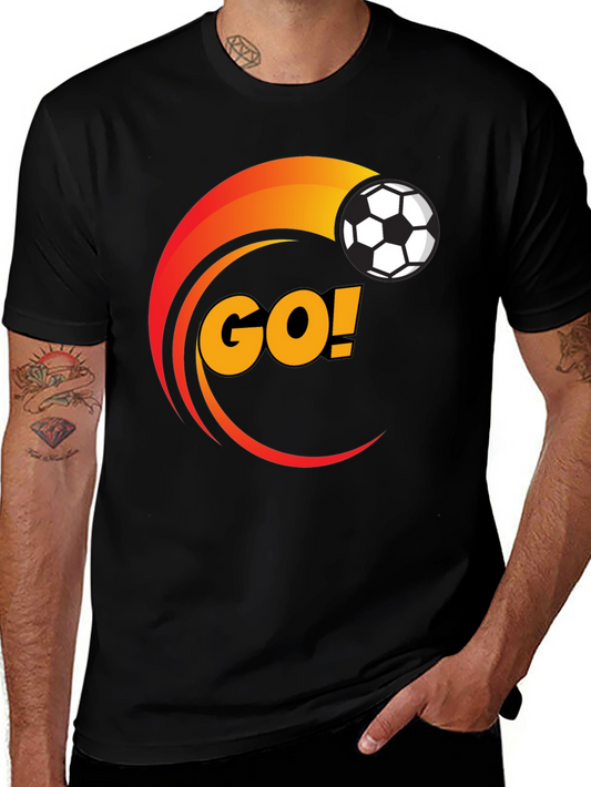 Soccer GO! Black Graphic T-Shirt