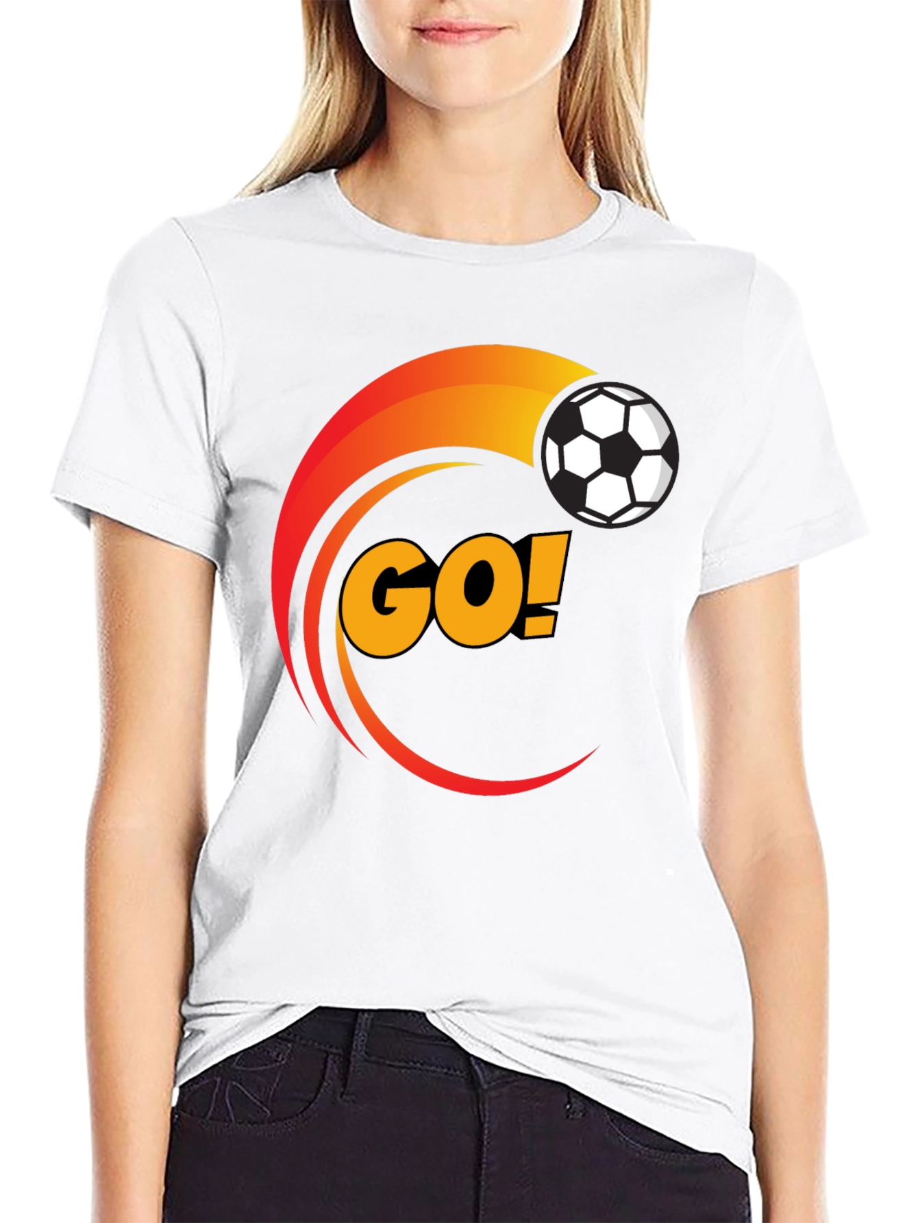 Soccer GO! Black Graphic T-Shirt