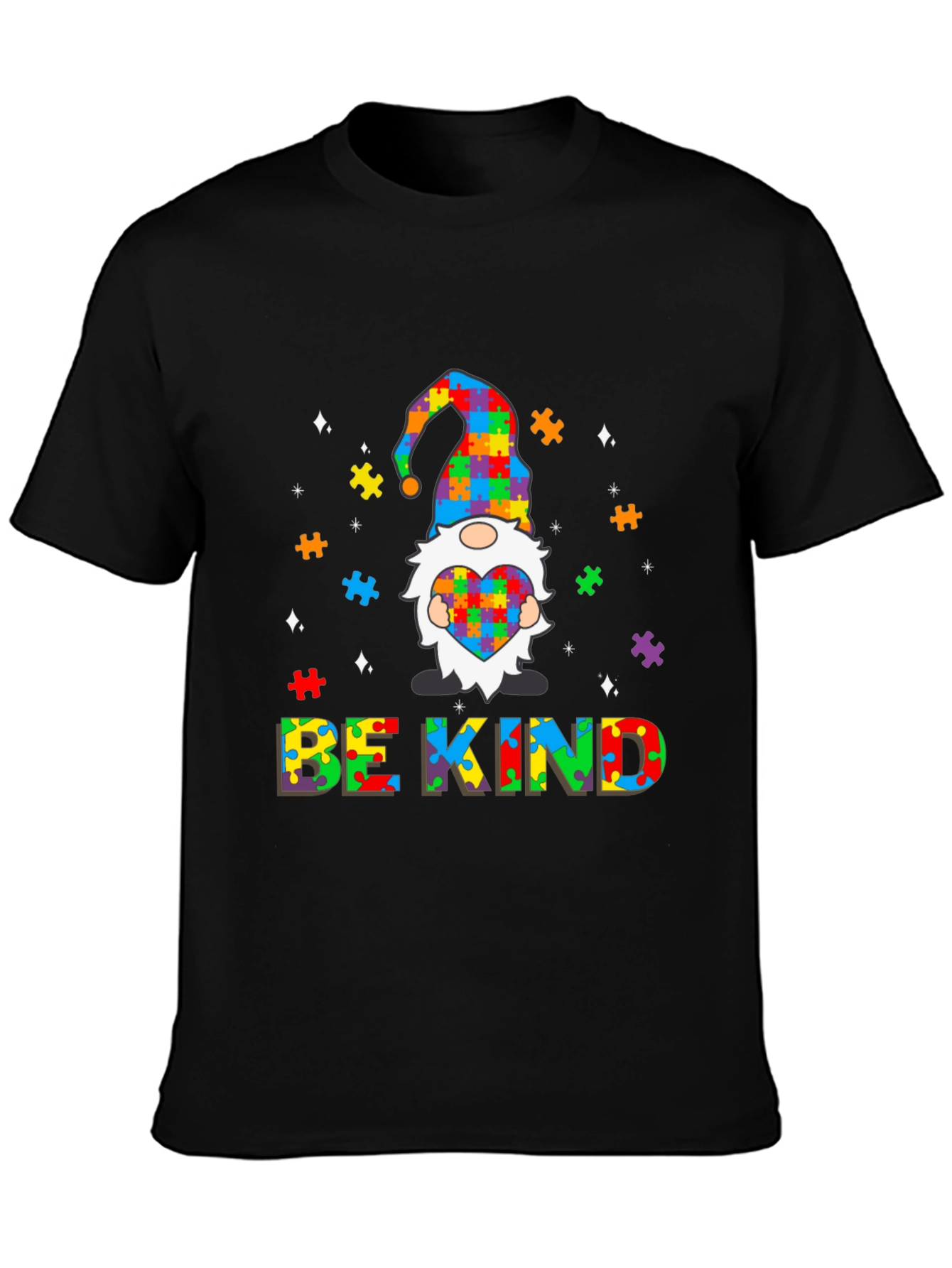 Autism Awareness Gnome T-Shirt - Be Kind