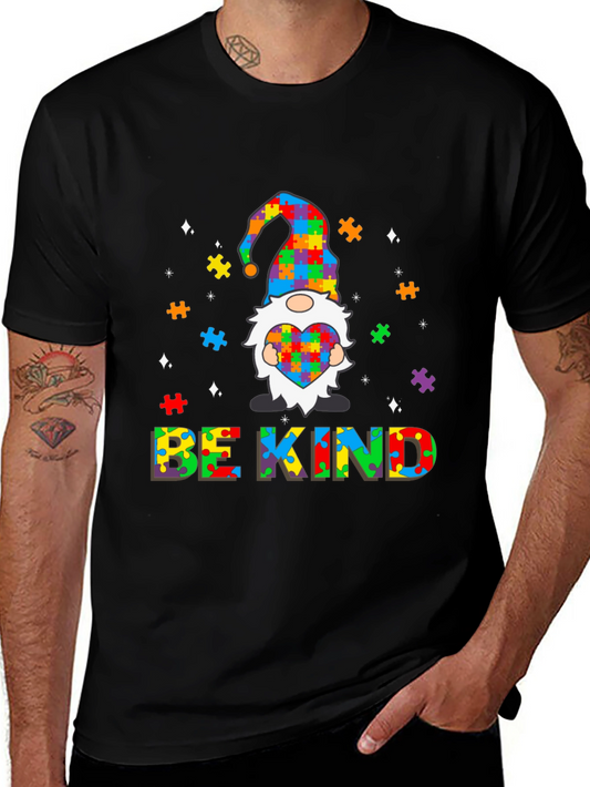 Autism Awareness Gnome T-Shirt - Be Kind