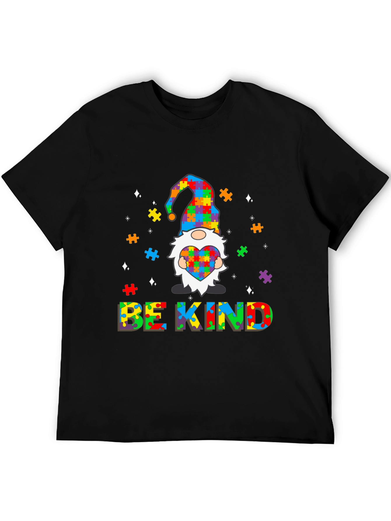 Autism Awareness Gnome T-Shirt - Be Kind