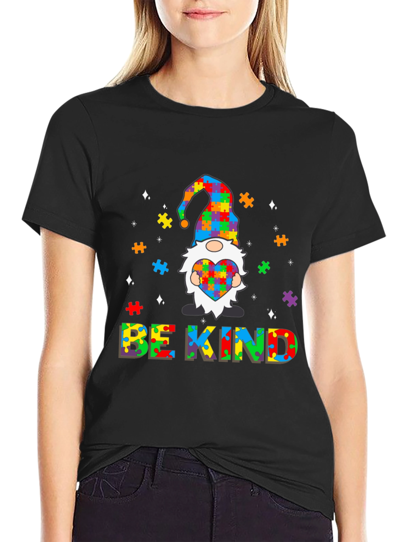 Autism Awareness Gnome T-Shirt - Be Kind
