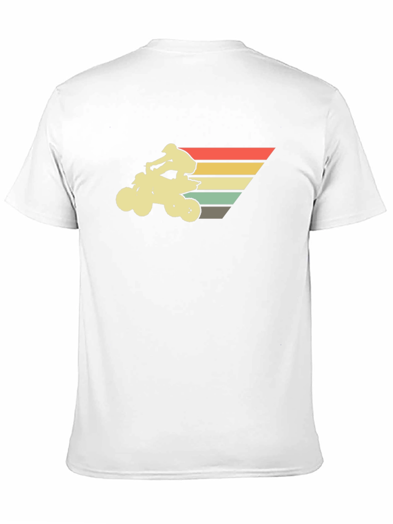 Retro ATV Rider Black T-Shirt