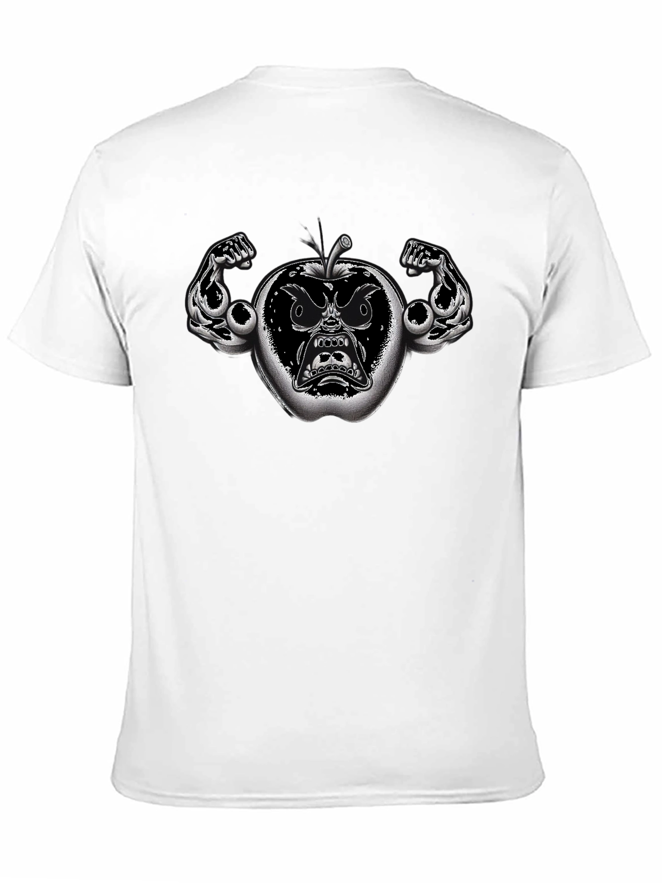 Angry Apple Graphic Tee - Black