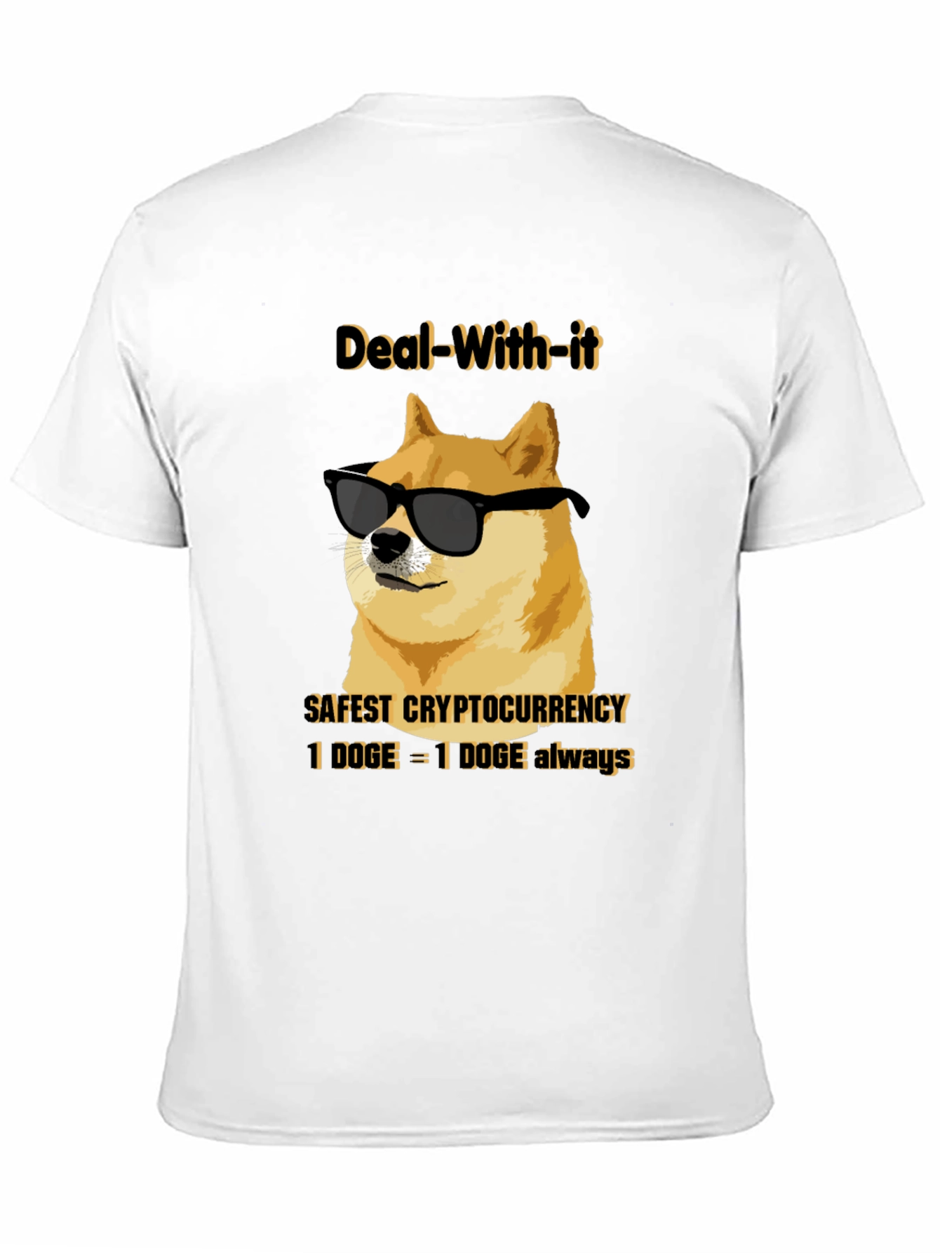 Deal With It Doge T-Shirt - Crypto Humor