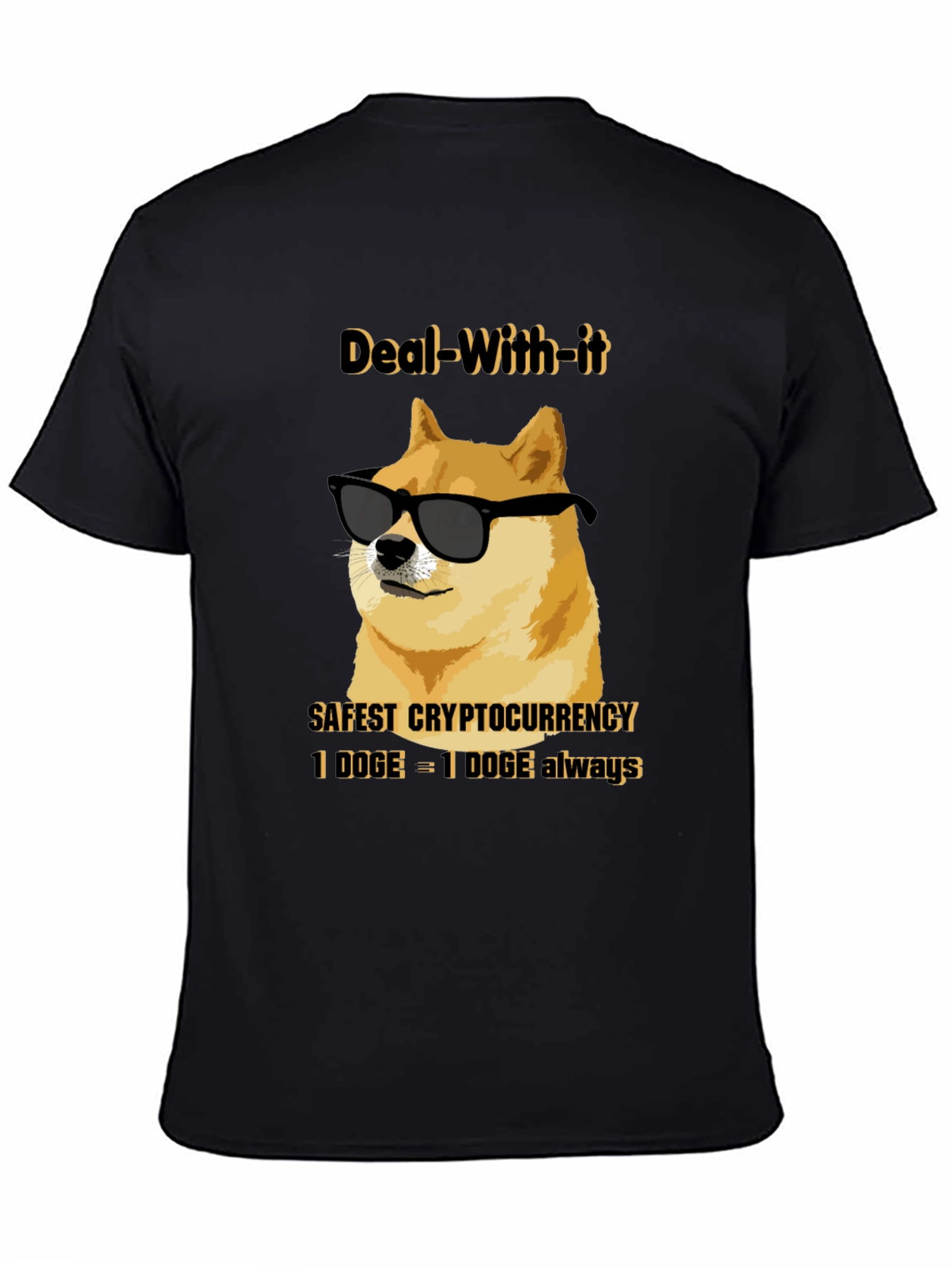 Deal With It Doge T-Shirt - Crypto Humor