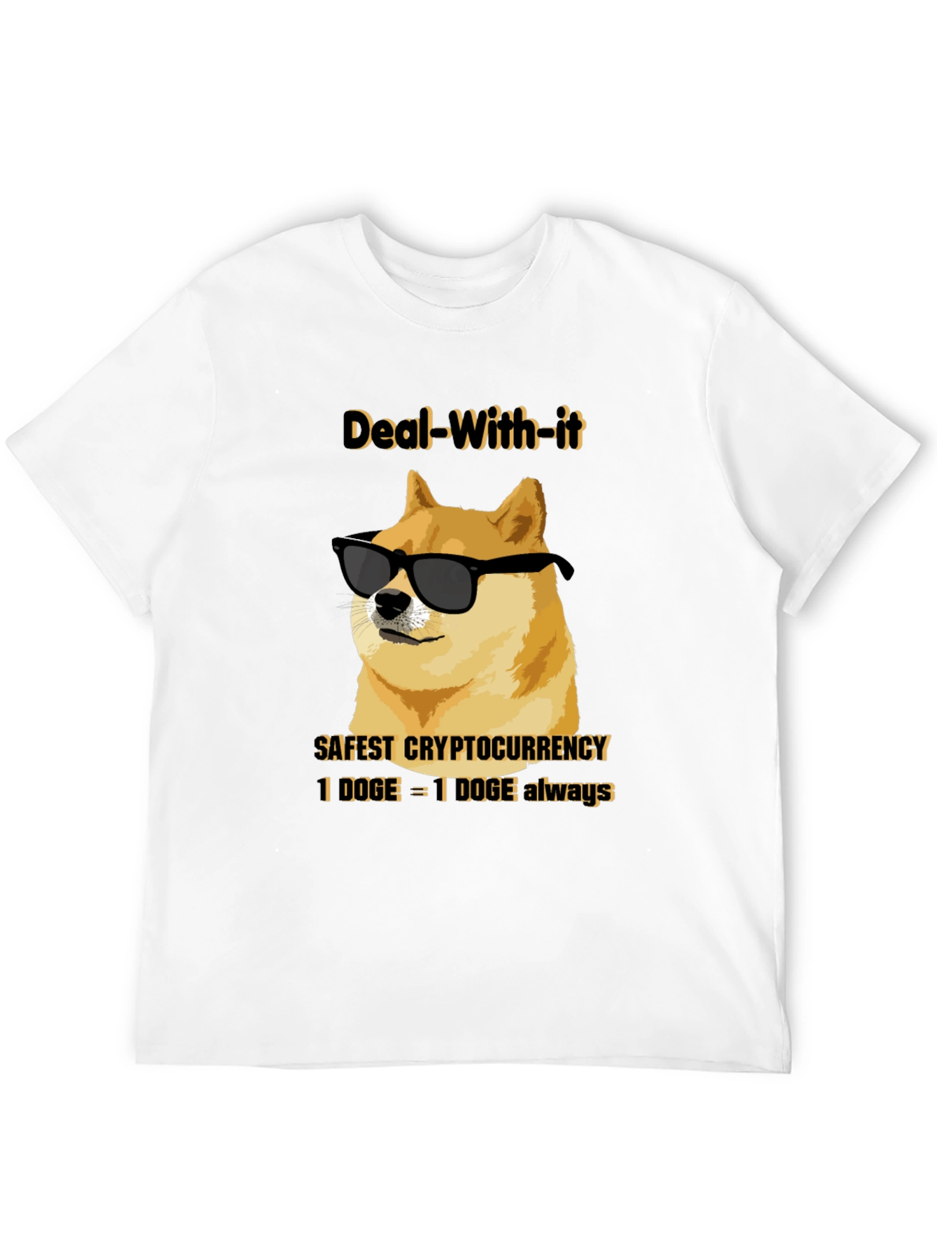 Deal With It Doge T-Shirt - Crypto Humor