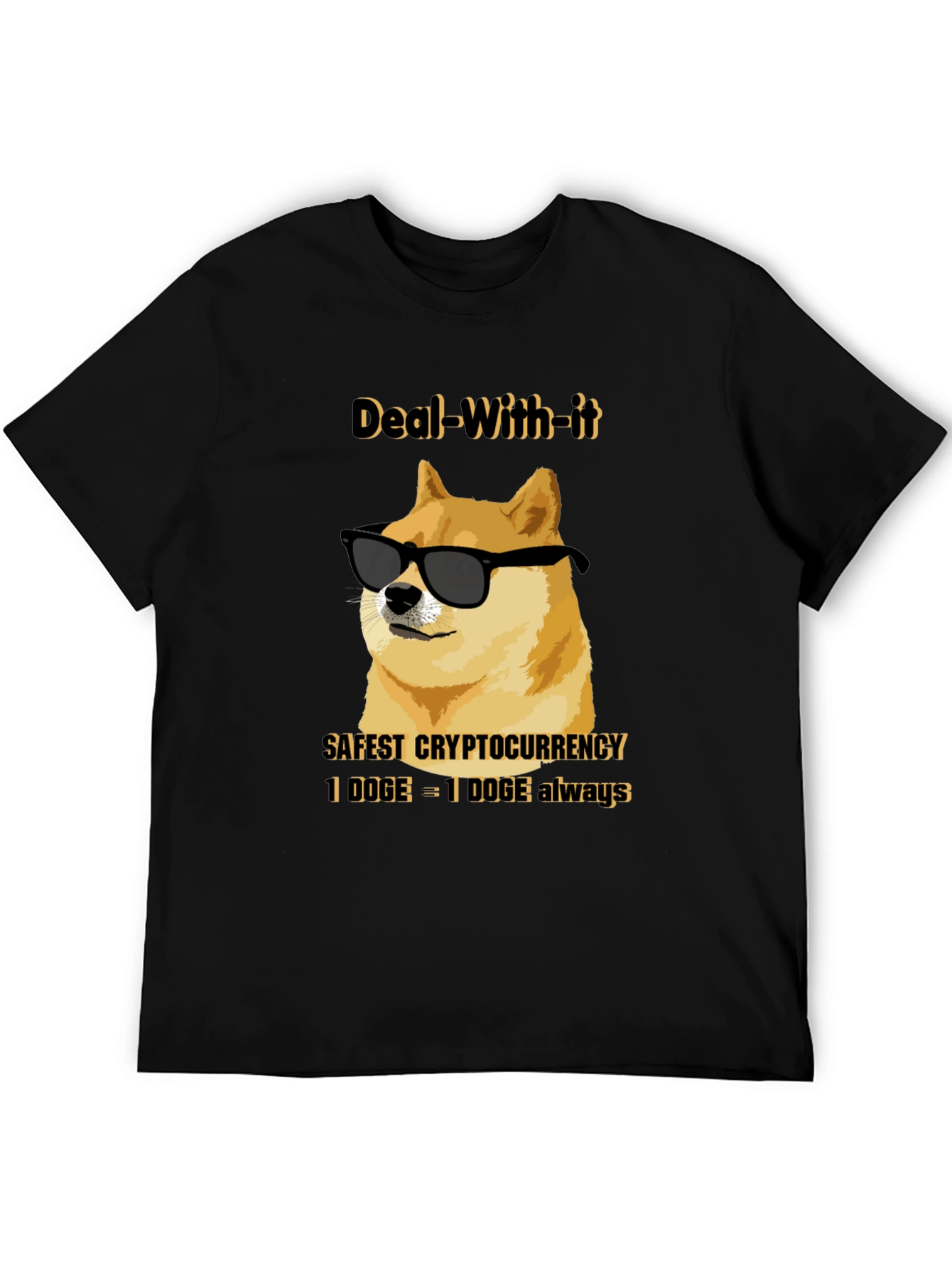 Deal With It Doge T-Shirt - Crypto Humor