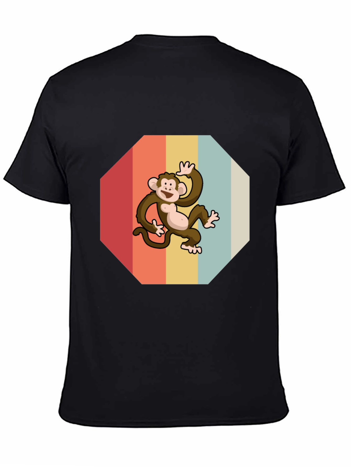 Retro Monkey Graphic Tee - Fun & Stylish
