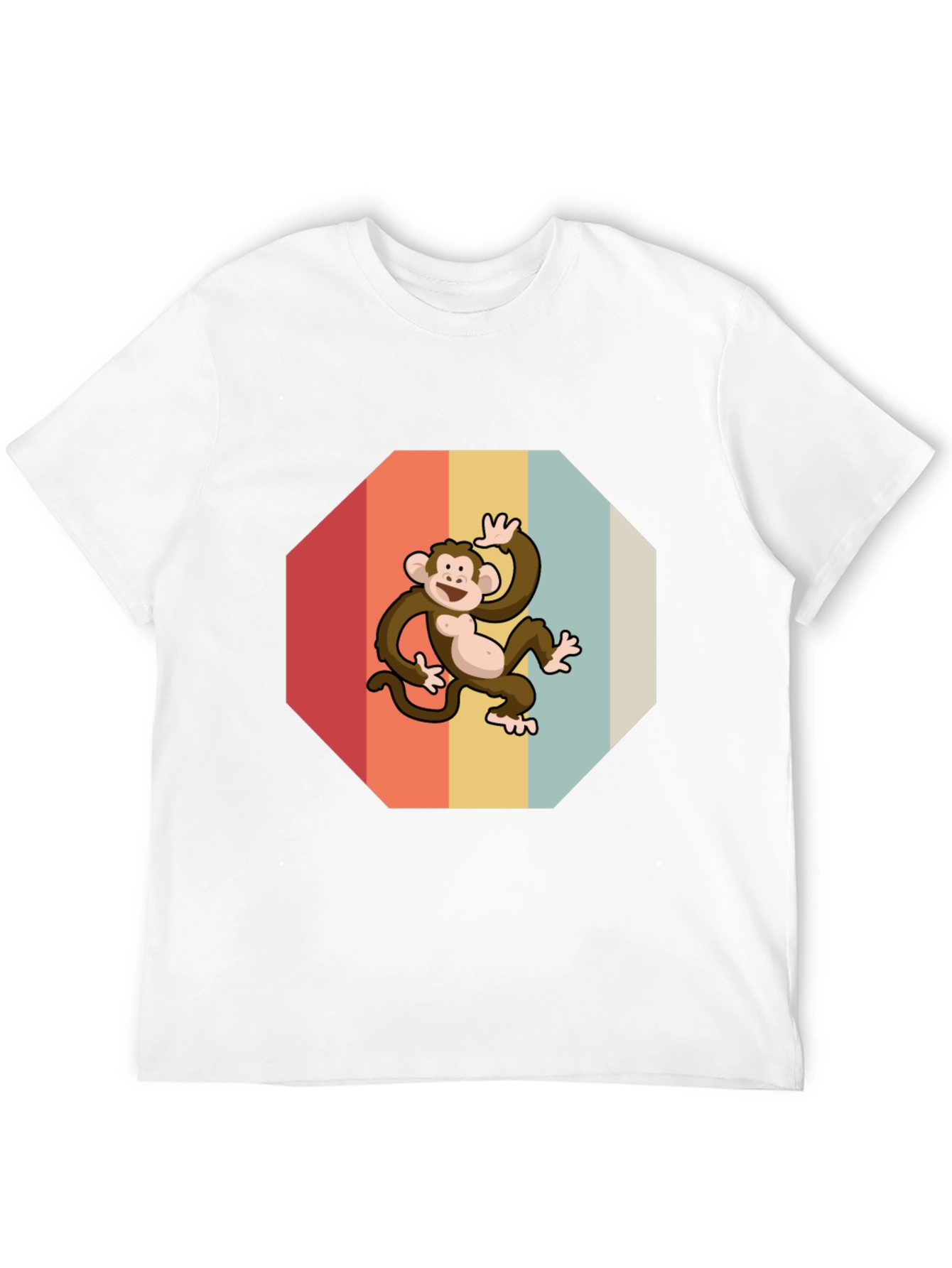 Retro Monkey Graphic Tee - Fun & Stylish