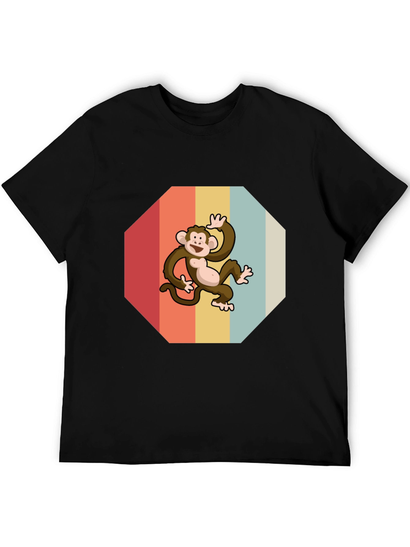 Retro Monkey Graphic Tee - Fun & Stylish