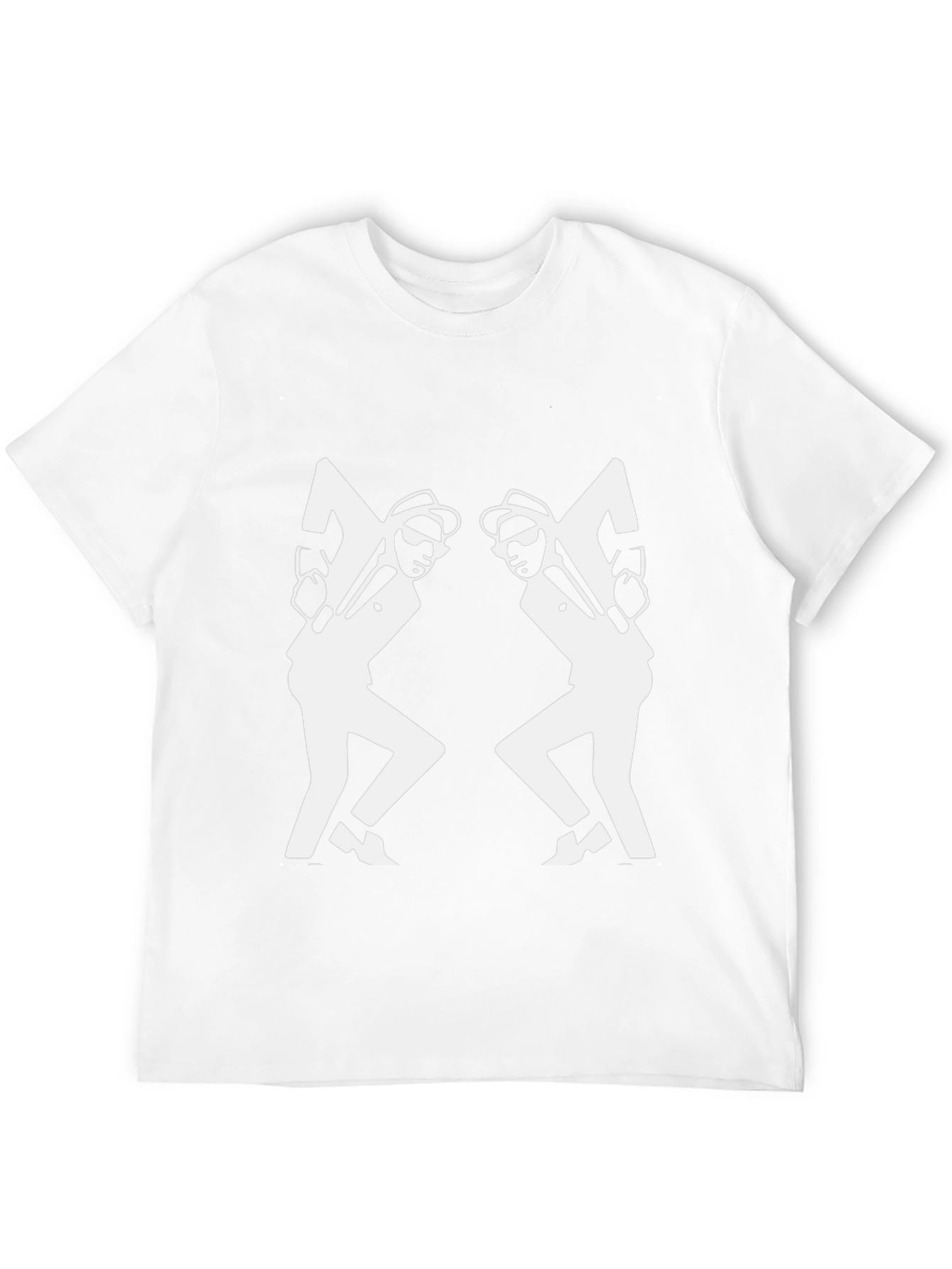 Black & White Ska Dancing Men T-Shirt
