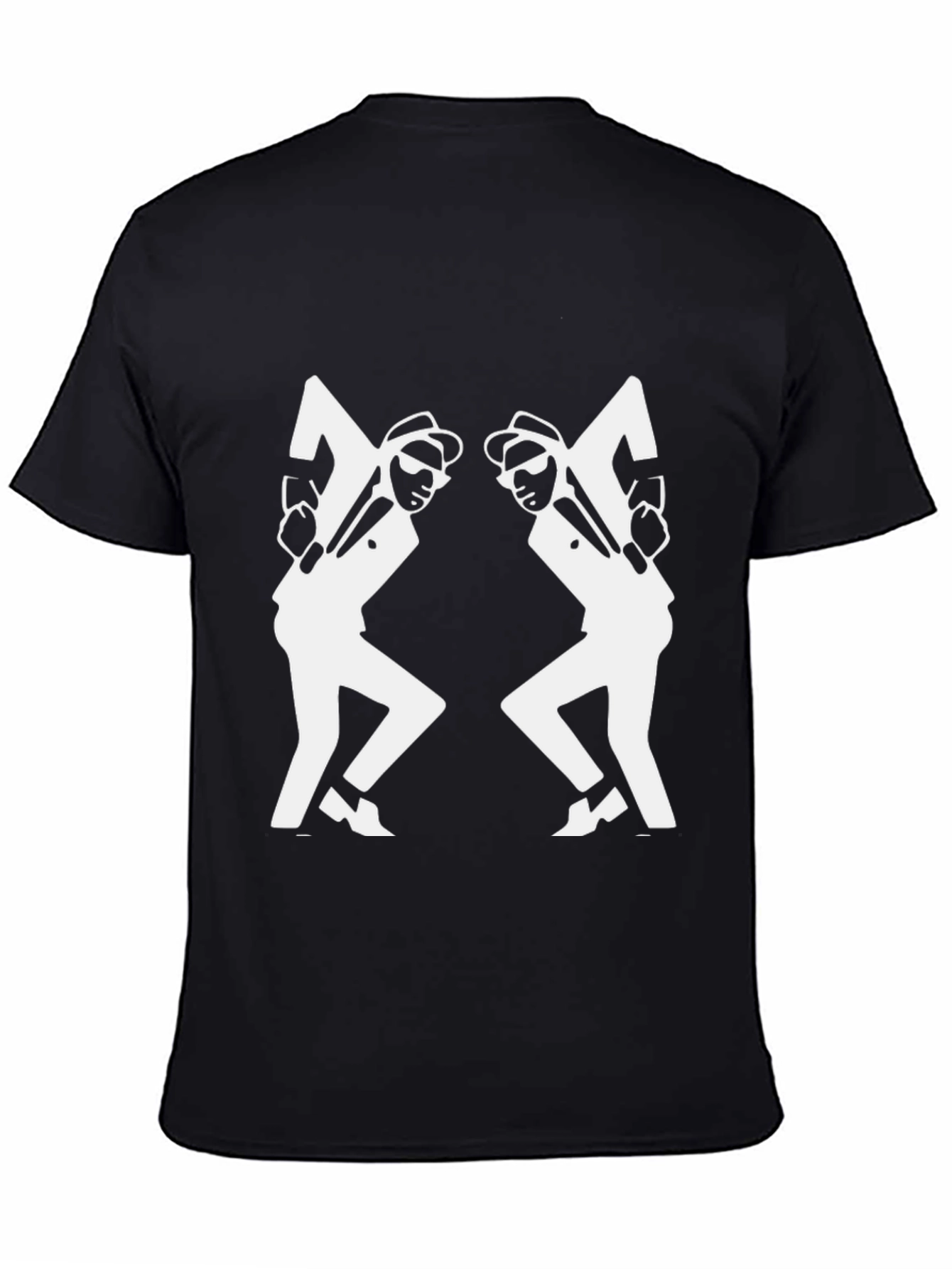 Black & White Ska Dancing Men T-Shirt